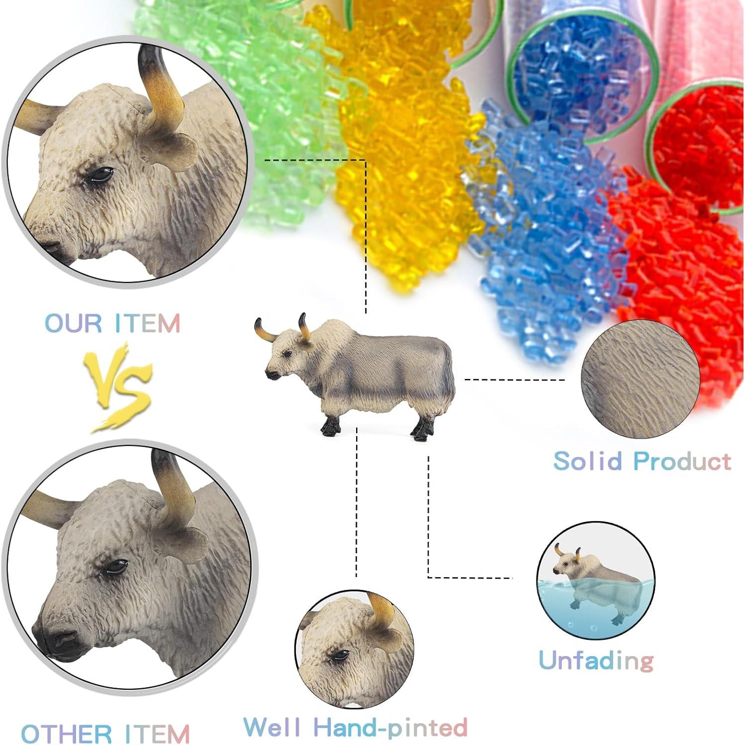 Set de Juguetes de Animales de Granja LC JoyCre 9PCS