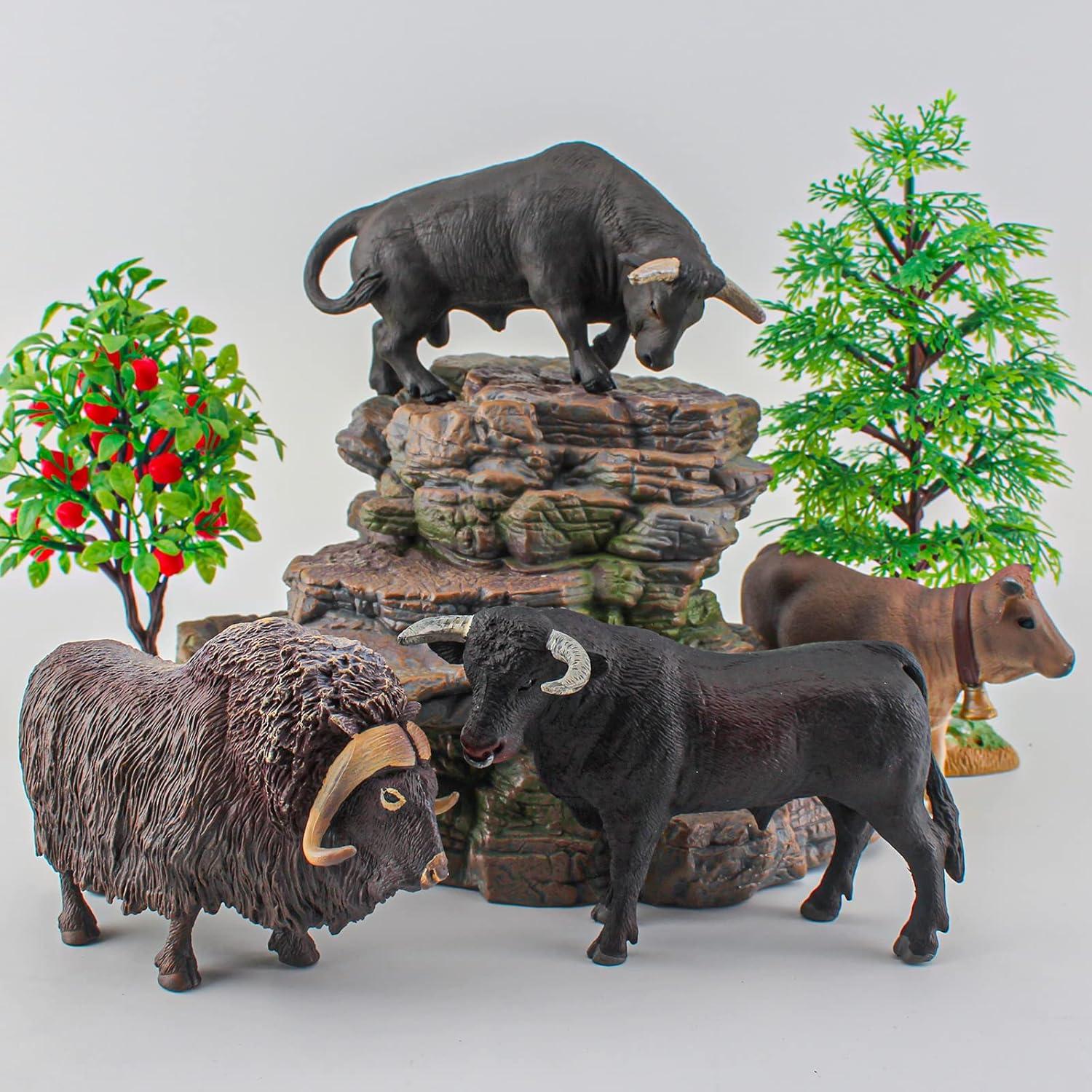 Figuras de Animales de Granja LC JoyCre 4PCS Realistas