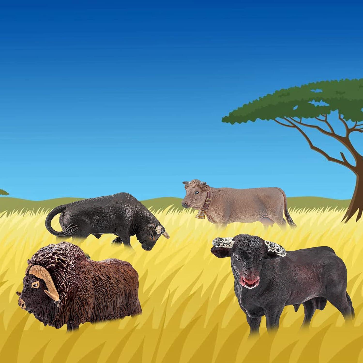 Figuras de Animales de Granja LC JoyCre 4PCS Realistas