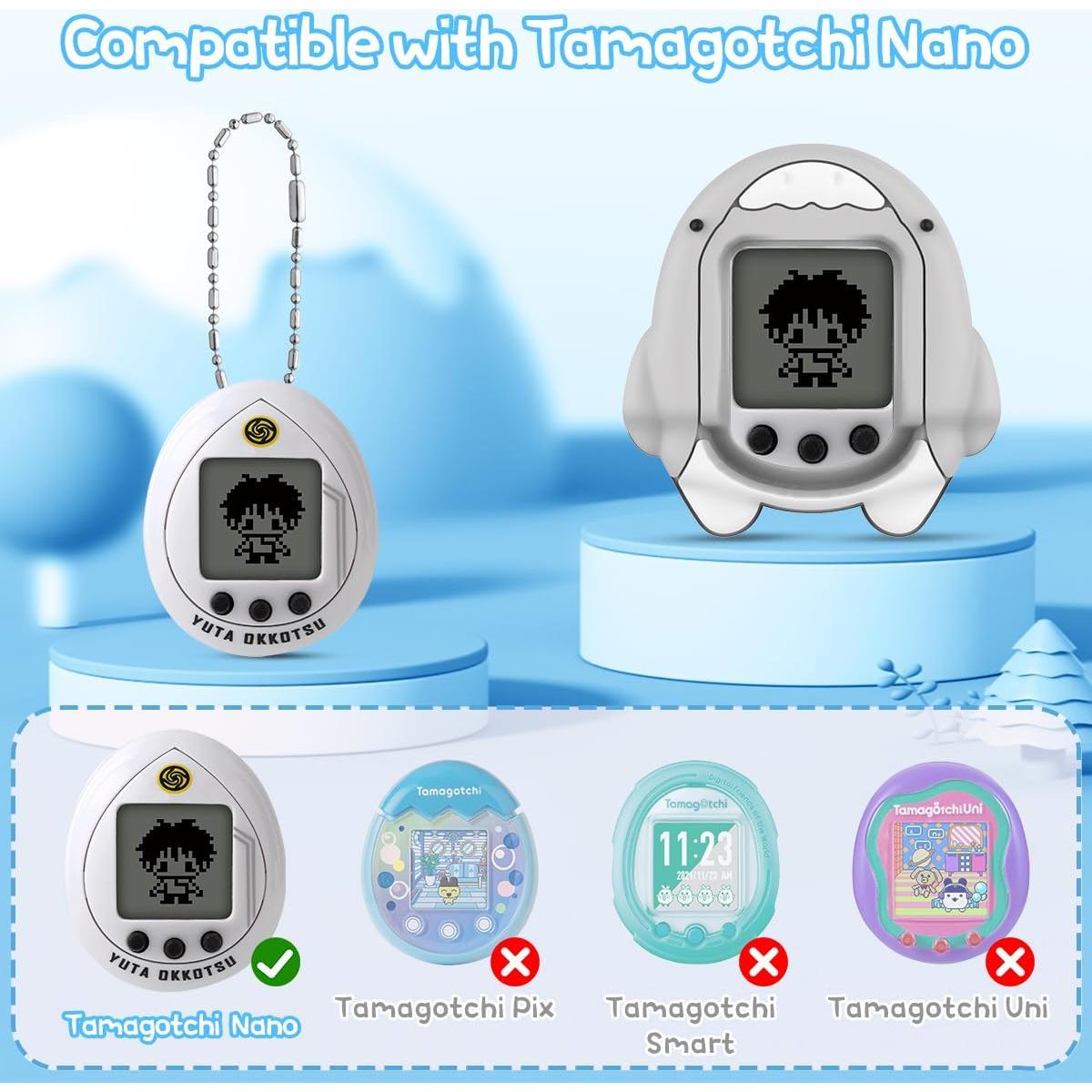 Funda de Silicona Verde para Tamagotchi Nano - Tiburón FIOPAZ