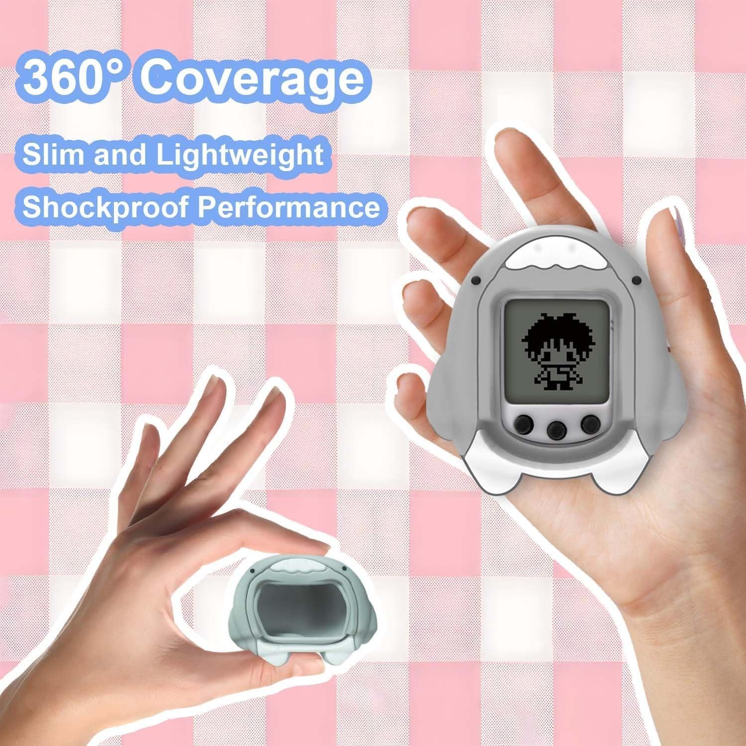 Funda de Silicona Verde para Tamagotchi Nano - Tiburón FIOPAZ