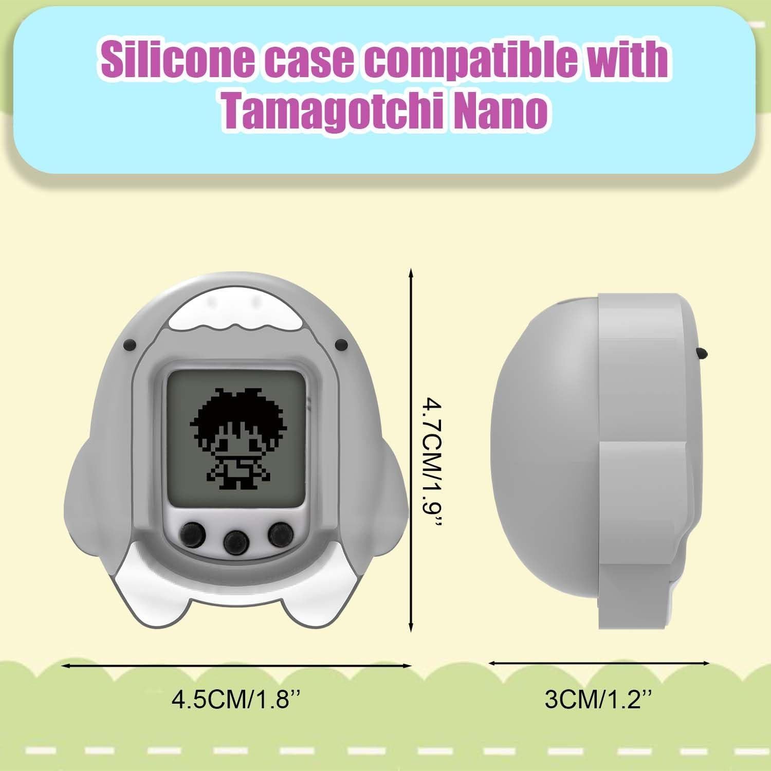 Funda de Silicona Verde para Tamagotchi Nano - Tiburón FIOPAZ