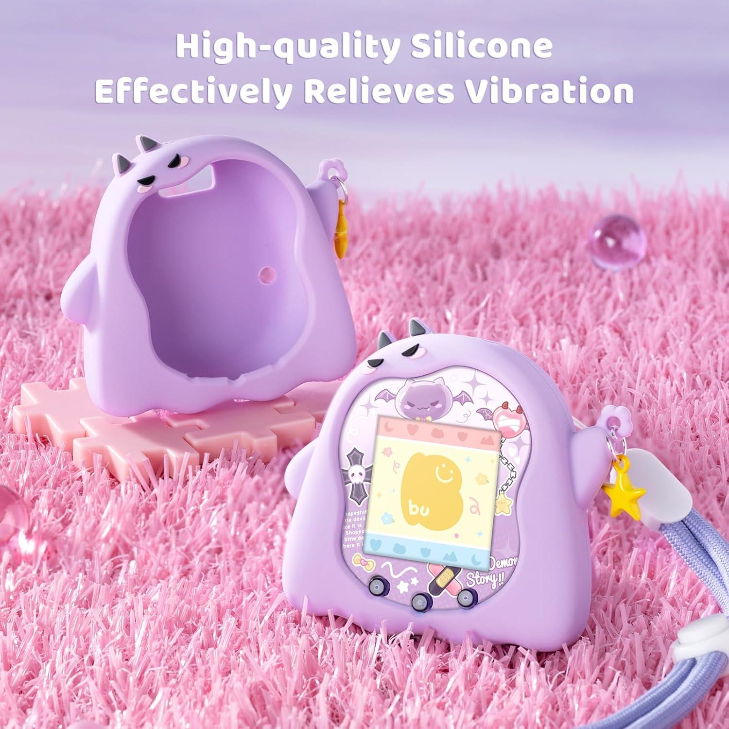 Funda de Silicona BUBBLELOGUS para Tamagotchi Uni - Diablo Pequeño