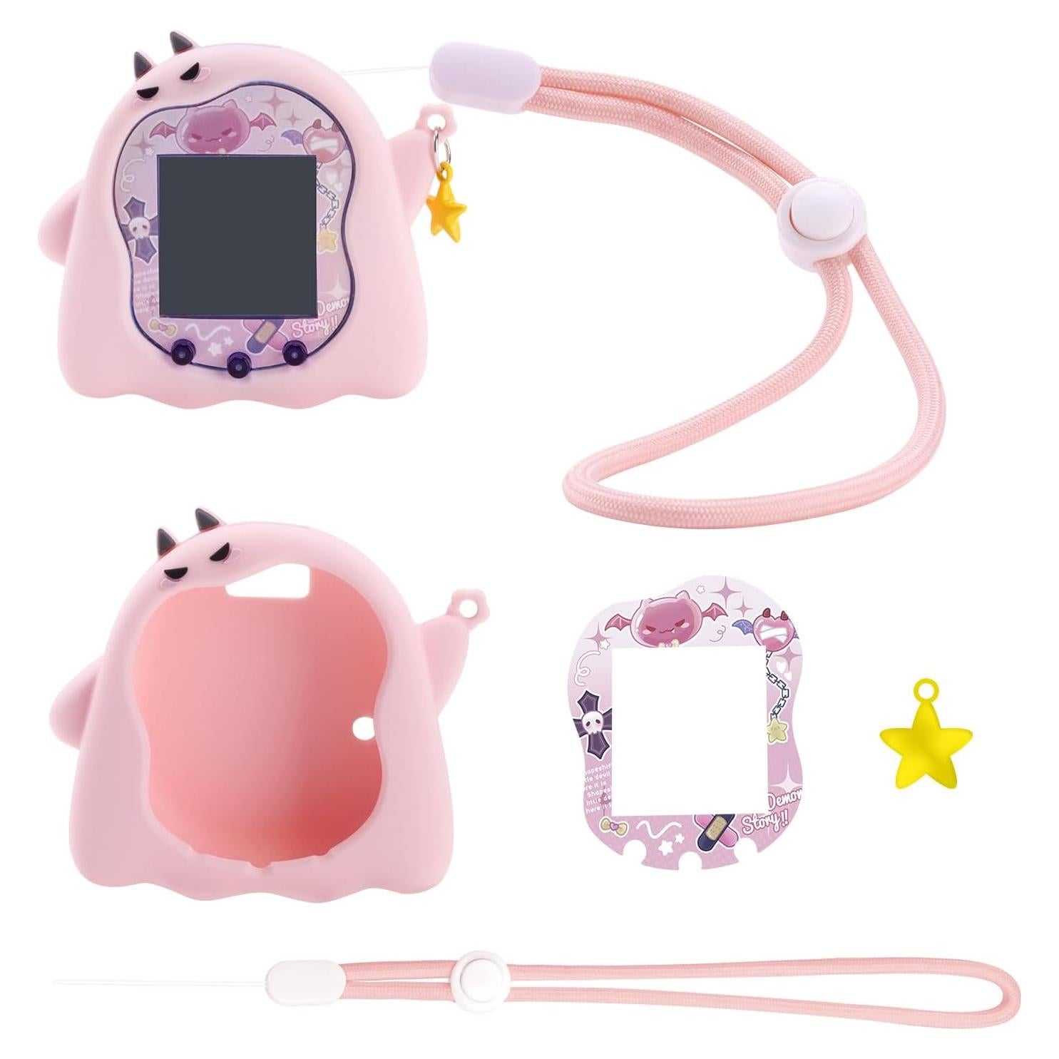 Funda de Silicona BUBBLELOGUS para Tamagotchi Uni - Rosa