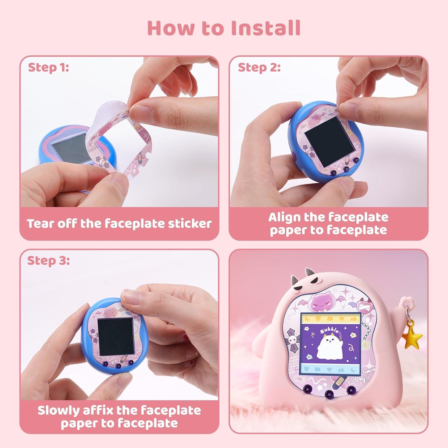 Funda de Silicona BUBBLELOGUS para Tamagotchi Uni - Rosa