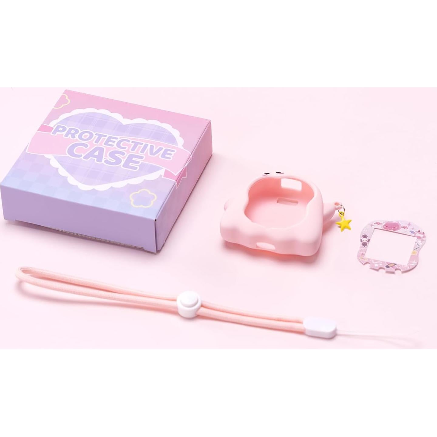 Funda de Silicona BUBBLELOGUS para Tamagotchi Uni - Rosa