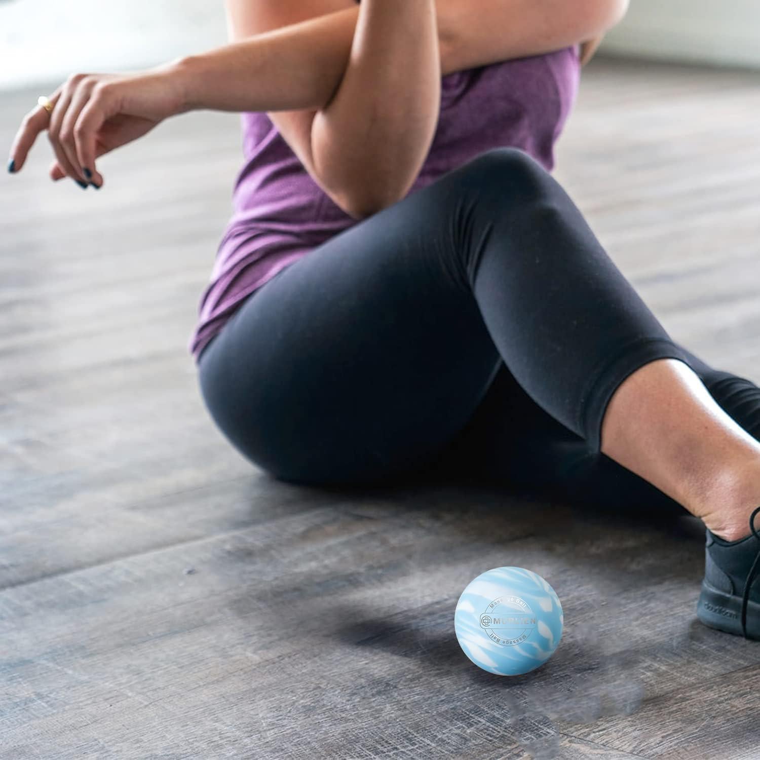 Bola de Masaje MURLIEN para Puntos Gatillo - Azul 6.3 cm