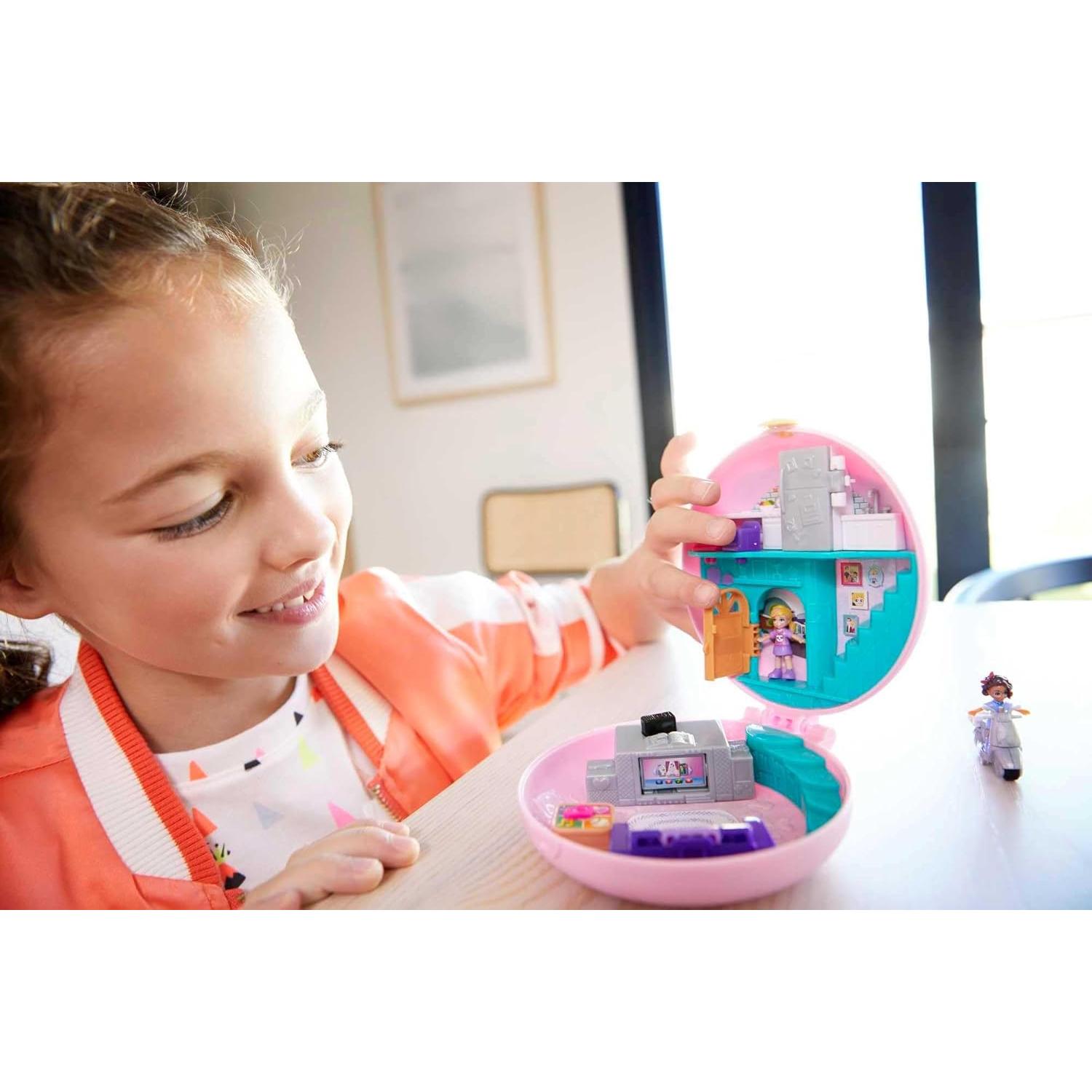 Juego Polly Pocket Fiesta de Pijamas Donut Mattel con 2 Muñecas