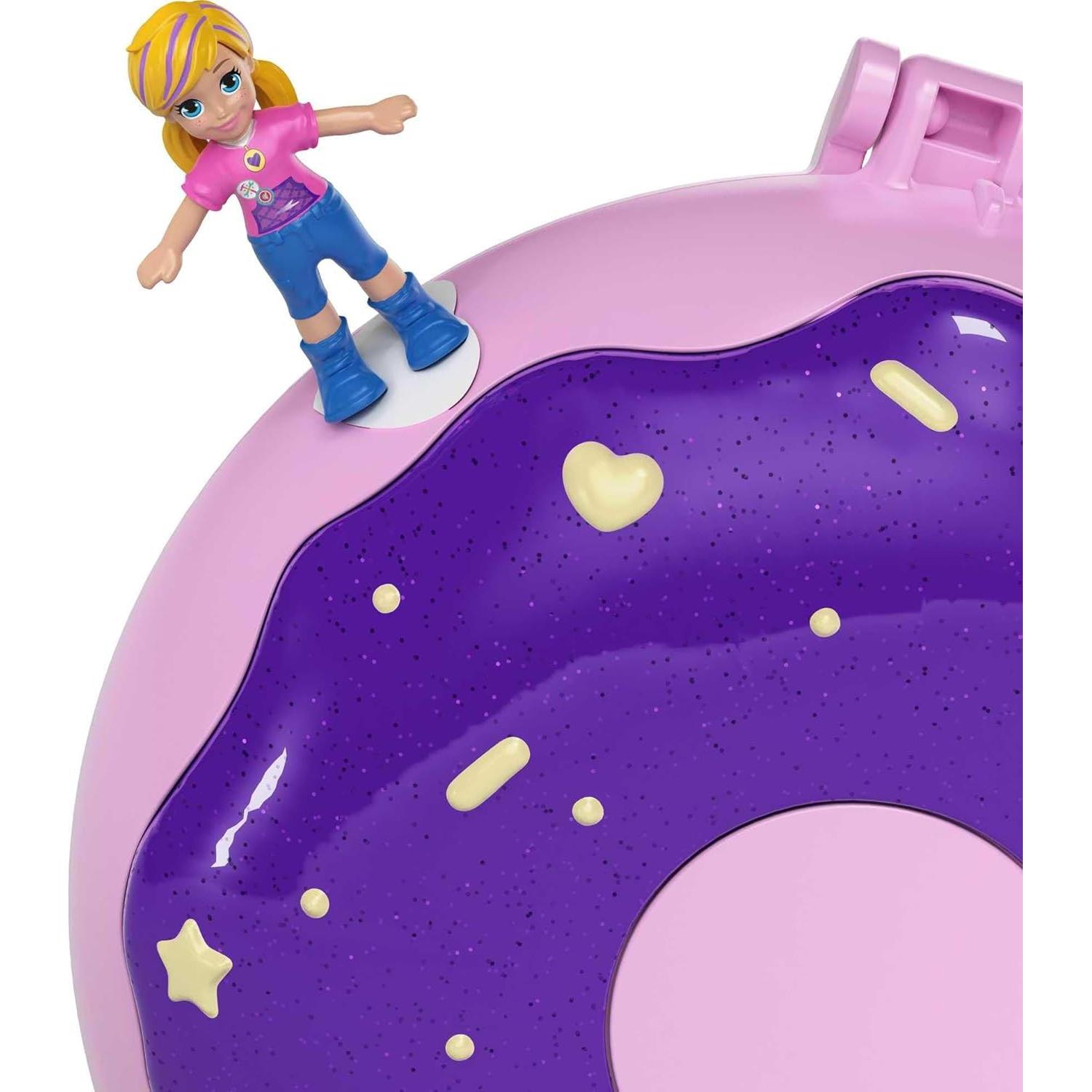 Juego Polly Pocket Fiesta de Pijamas Donut Mattel con 2 Muñecas