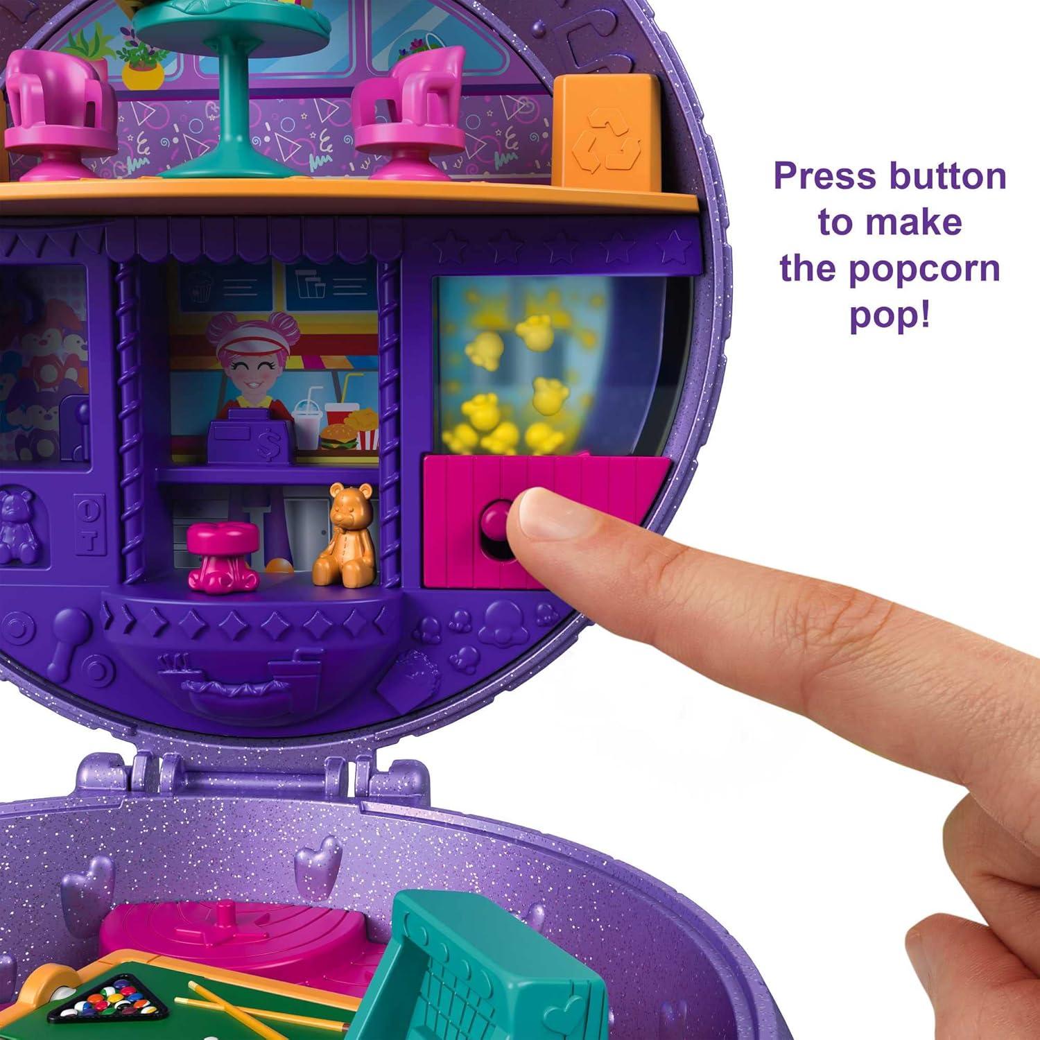Juego Compacto de Patinaje Disco Polly Pocket con 2 Muñecas