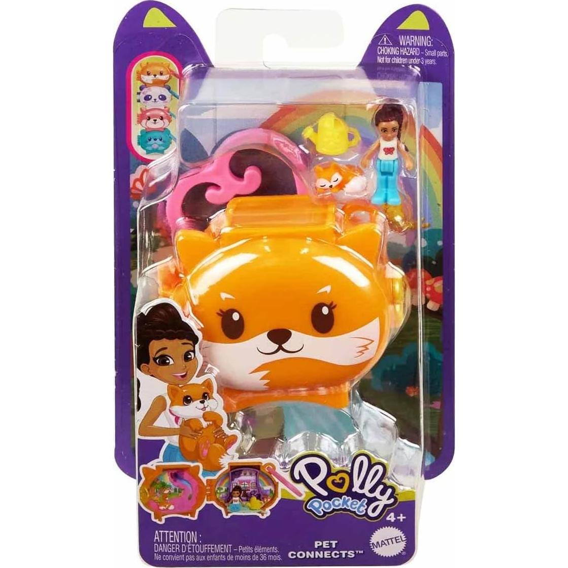Conjunto de Juego Compacto Polly Pocket Zorro HRD39 16.5x10.5cm