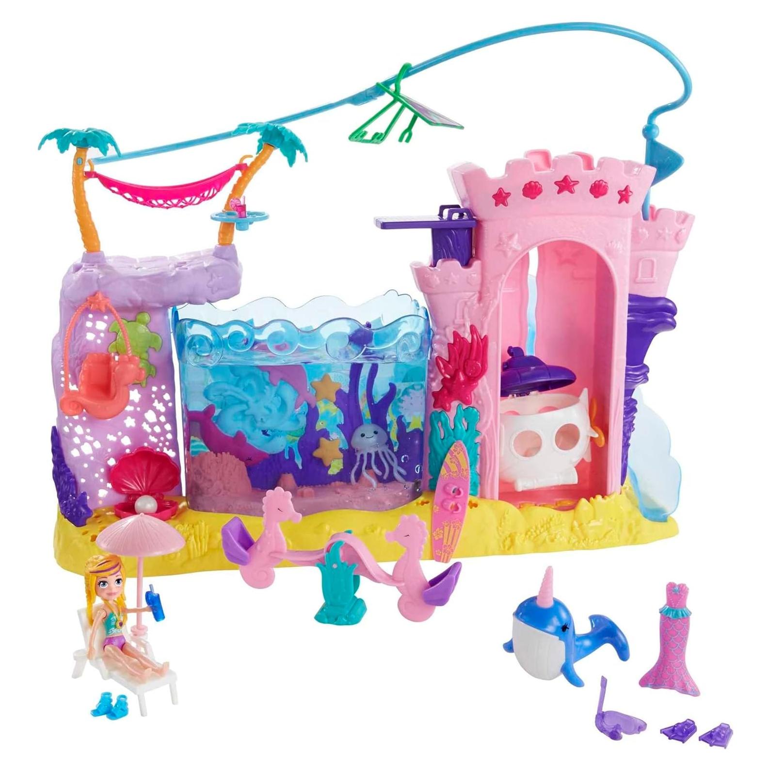 Juego de Aventura en el Mar Polly Pocket con Muñeca 7.62 cm