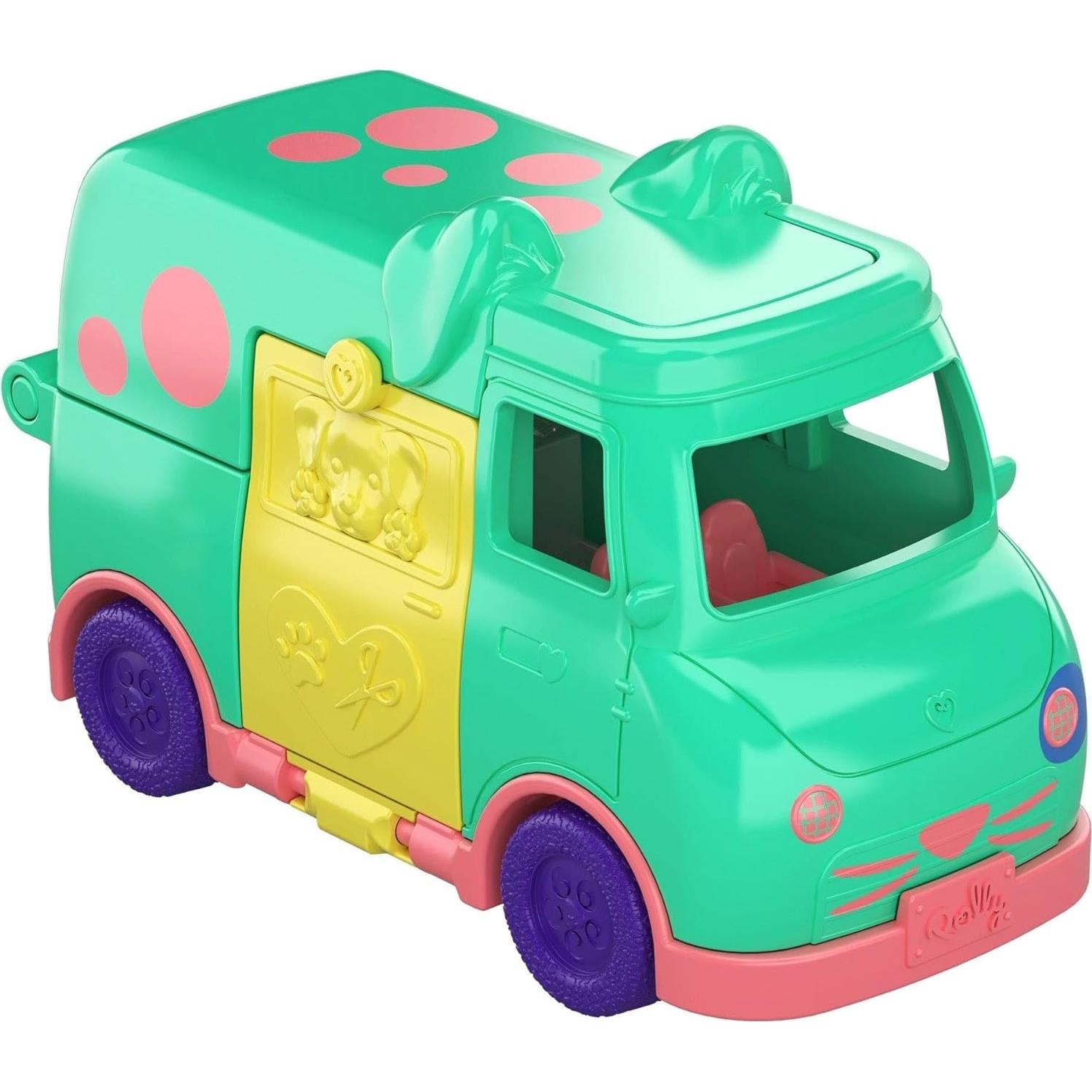 Vehículo de Peluquería de Mascotas Pollyville Mattel