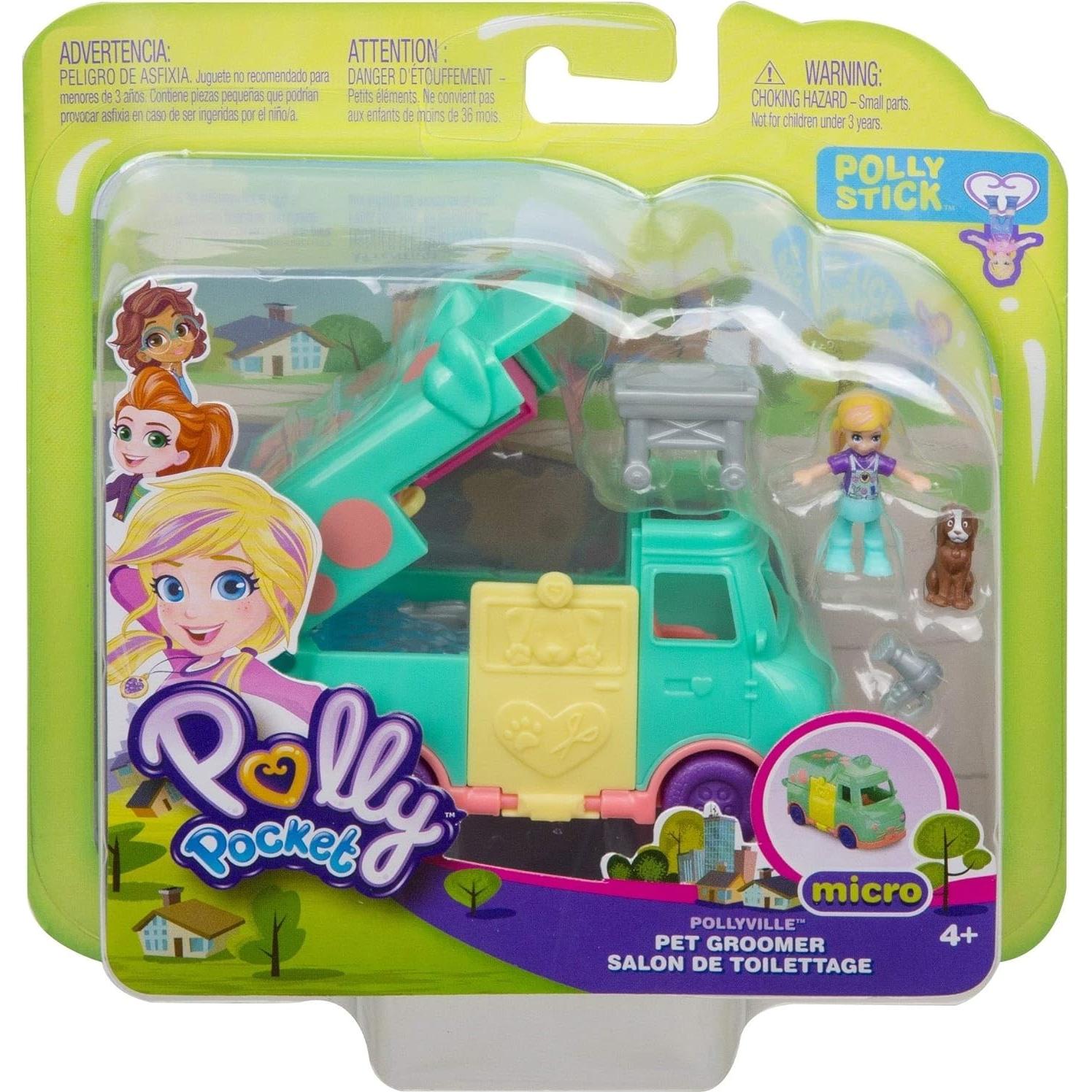Vehículo de Peluquería de Mascotas Pollyville Mattel