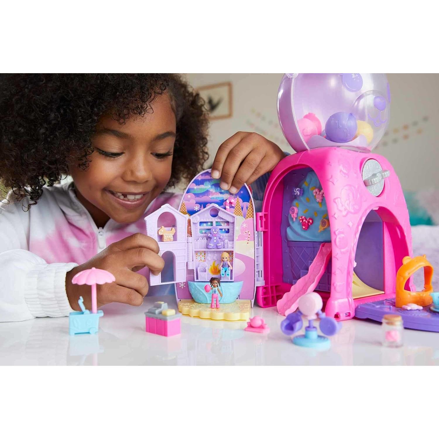 Juego Polly Pocket Gumball Bear con 2 Muñecas y 32 Accesorios