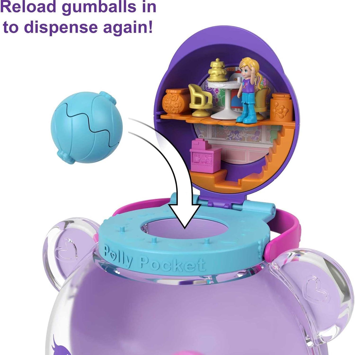 Juego Polly Pocket Gumball Bear con 2 Muñecas y 32 Accesorios