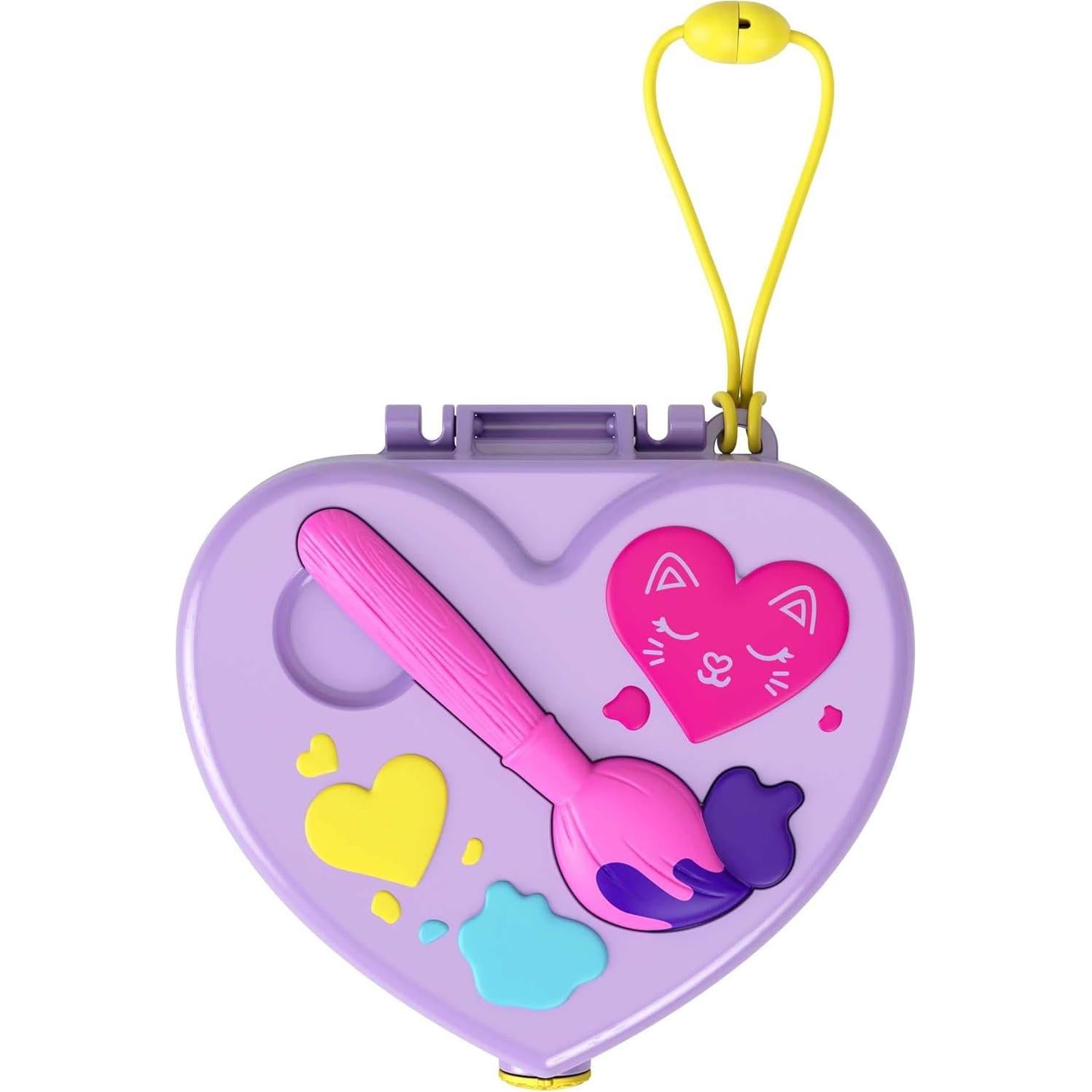 Polly Pocket Estudio de Arte Shani Compacto con 12 Accesorios