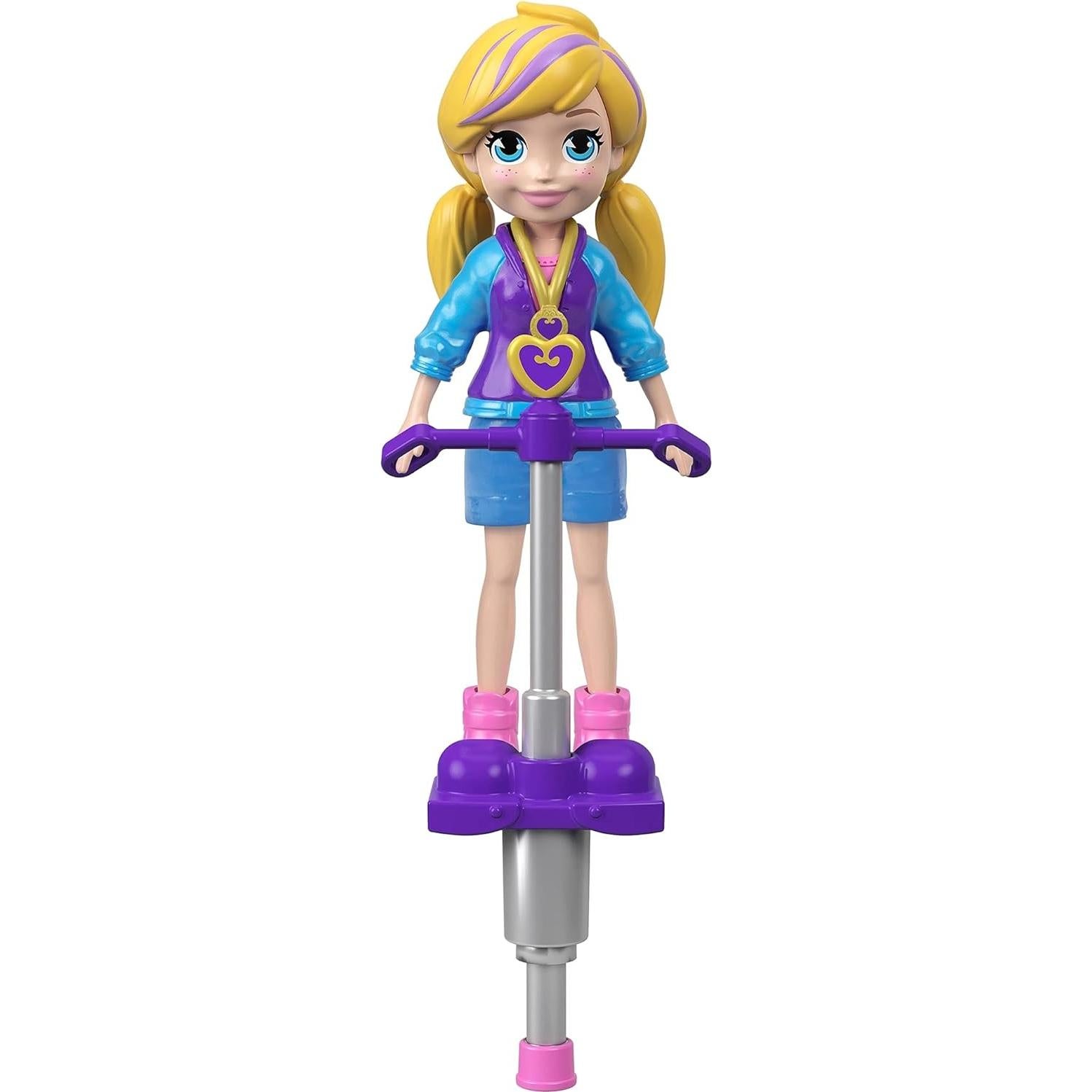 Muñeca Polly Pocket Active Pose 7.62 cm con Pogo Mattel