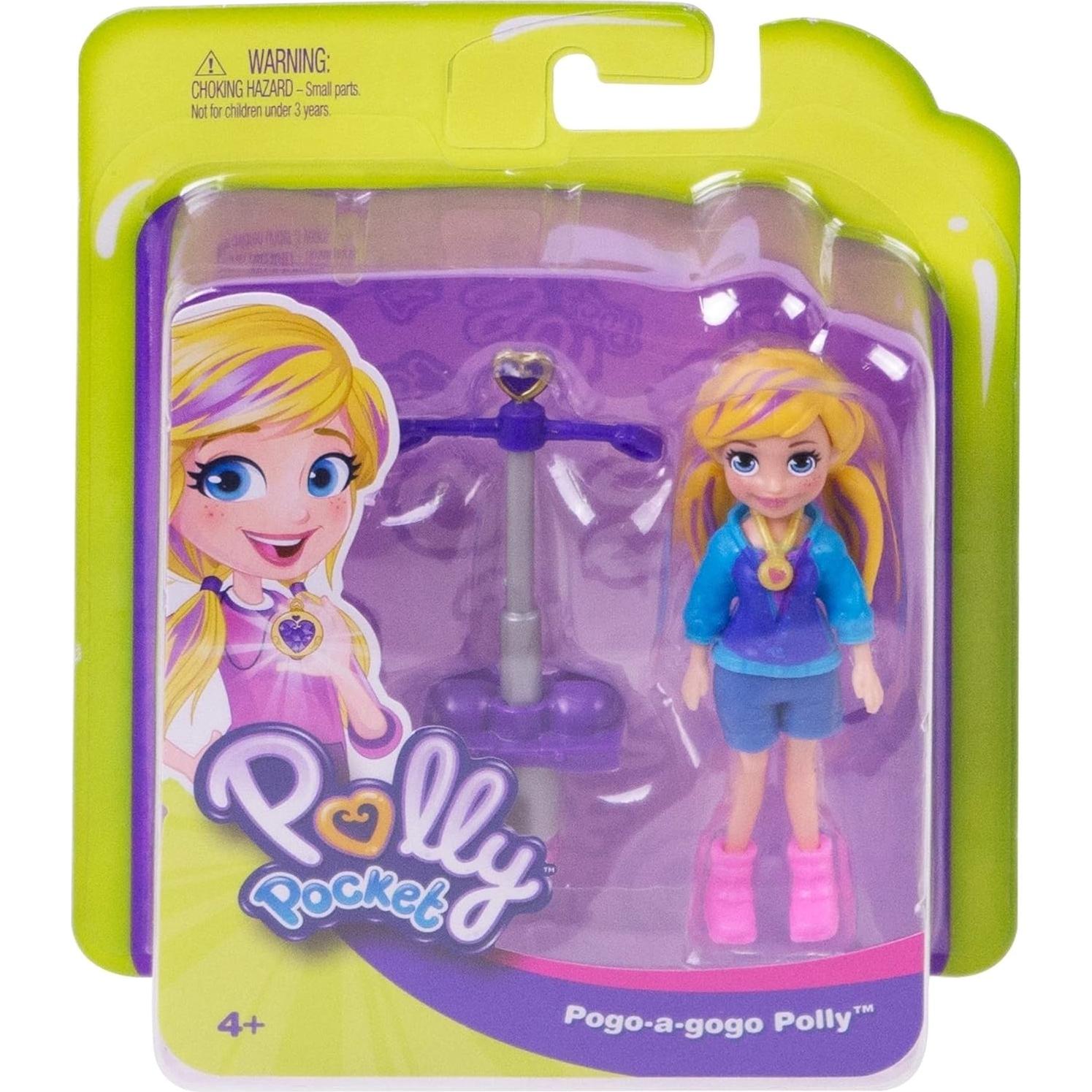 Muñeca Polly Pocket Active Pose 7.62 cm con Pogo Mattel