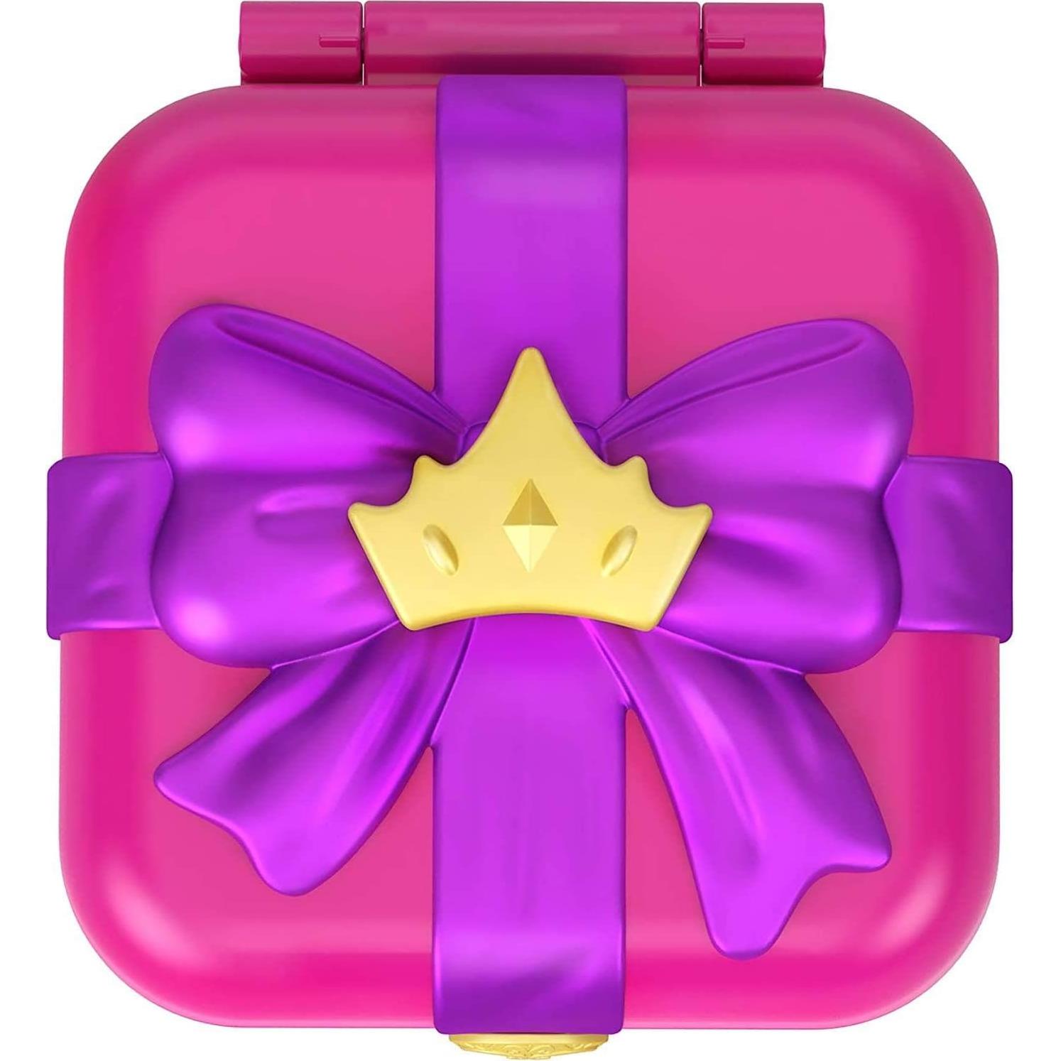 Compacto Polly Pocket Lil' Princess Pad con 3 Accesorios y Stickers