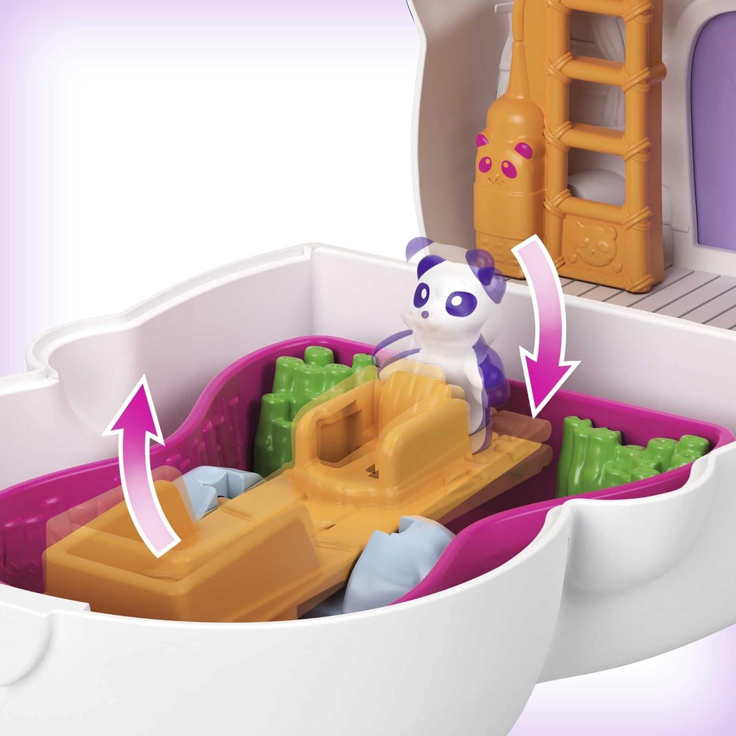 Polly Pocket Caja Perezoso Compacta con Muñeca y Accesorios