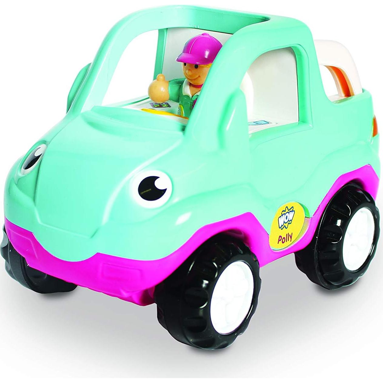 Aventura Pony Polly WOW Toys - Coche Motorizado y Remolque