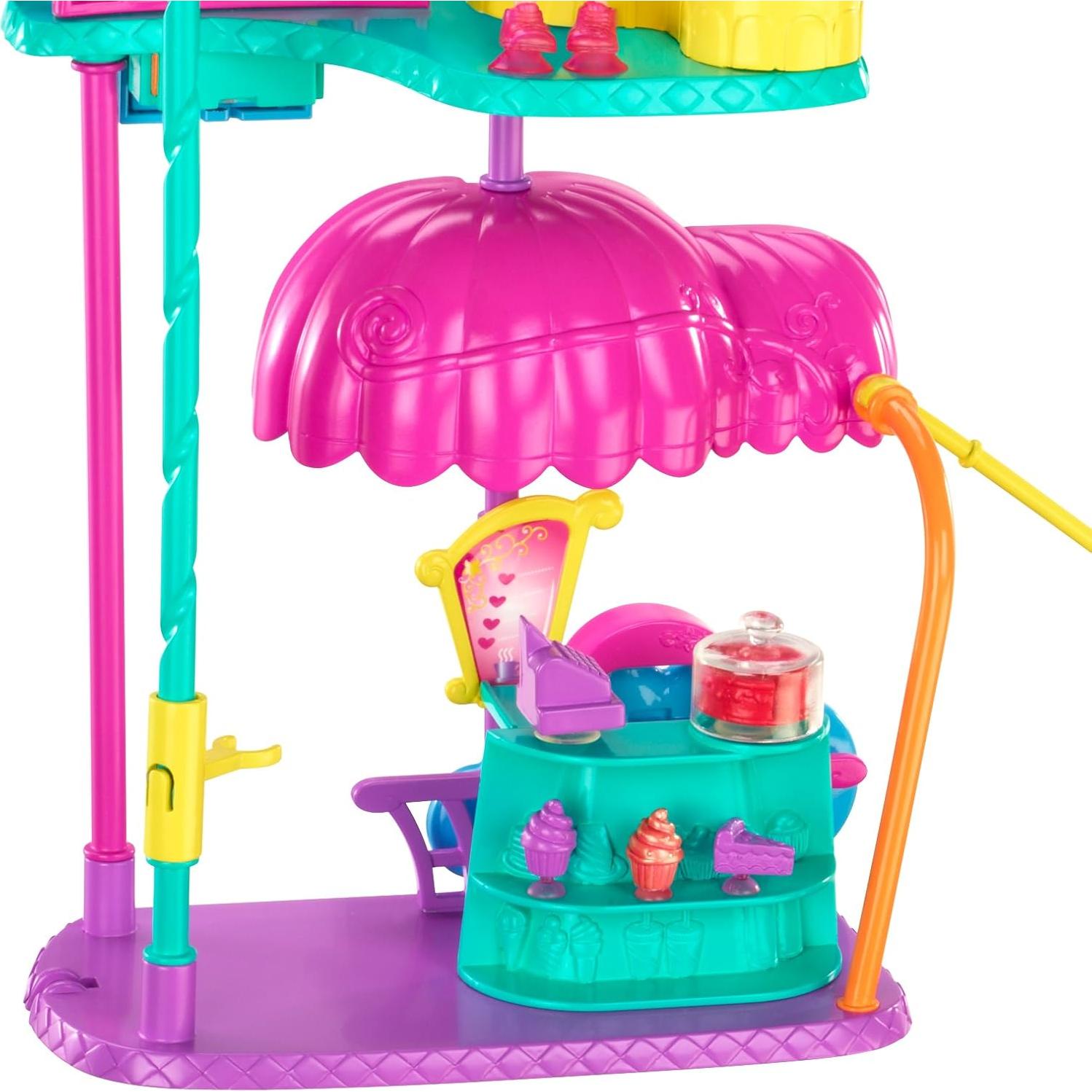 Polly Pocket Cafetería de Mascotas Mattel - Juego Pared 2 Niveles