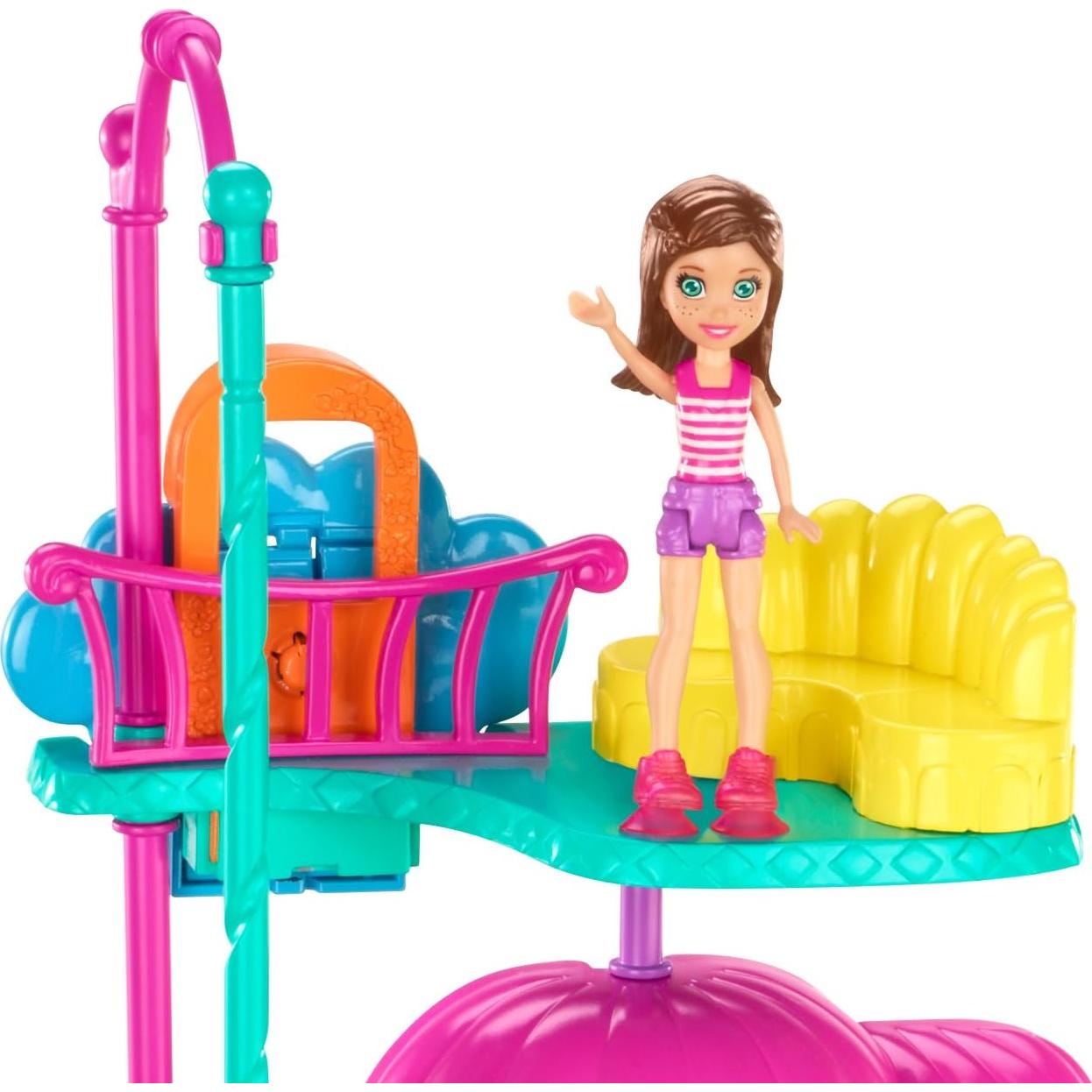 Polly Pocket Cafetería de Mascotas Mattel - Juego Pared 2 Niveles