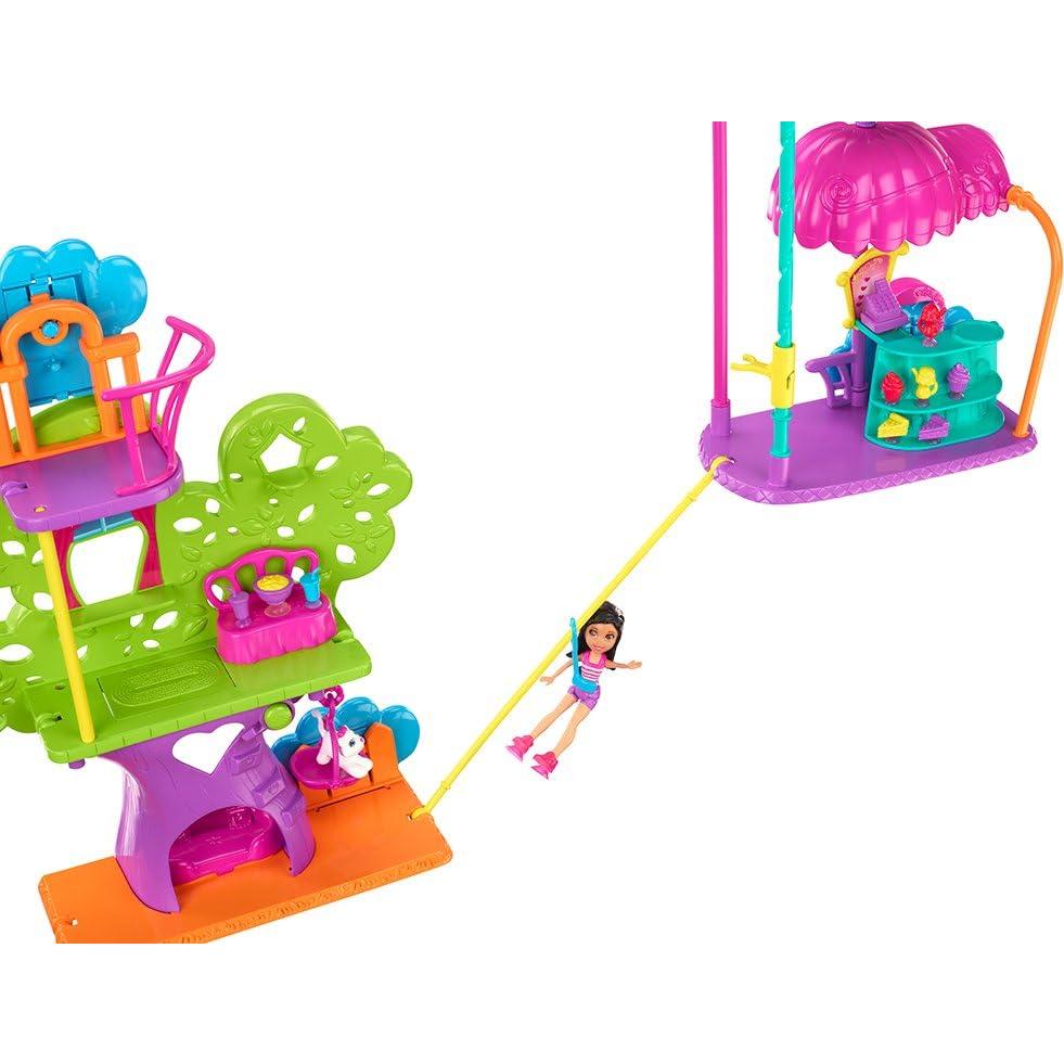 Polly Pocket Cafetería de Mascotas Mattel - Juego Pared 2 Niveles