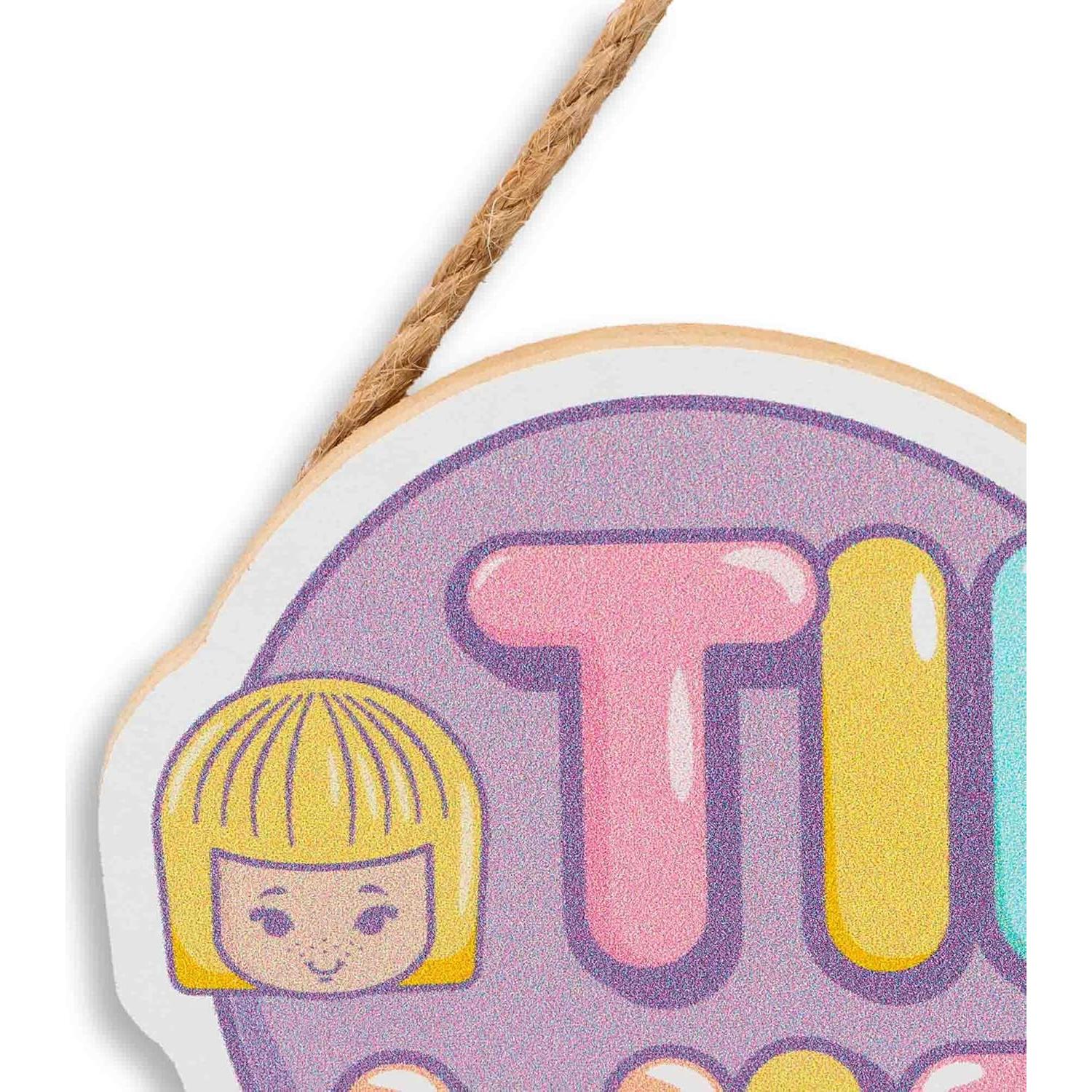 Cartel de Madera Polly Pocket Tiny Vibes - Decoración Pastel