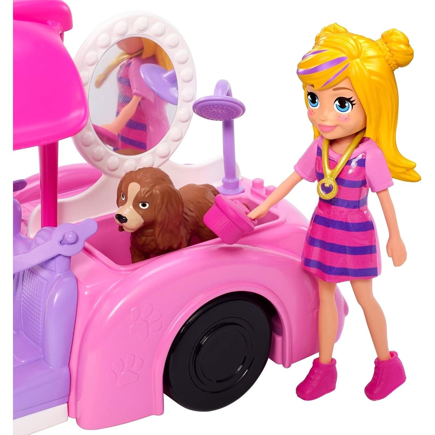 Lavadora de Mascotas Polly Pocket Scrubadub Pup - Juguete