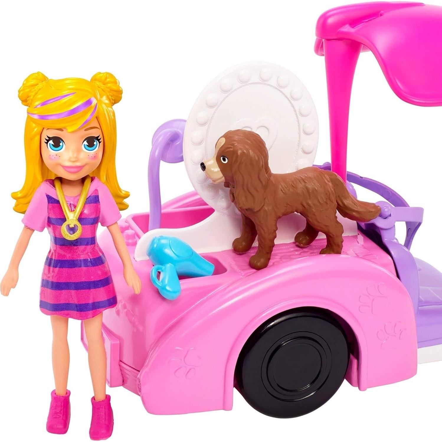 Lavadora de Mascotas Polly Pocket Scrubadub Pup - Juguete