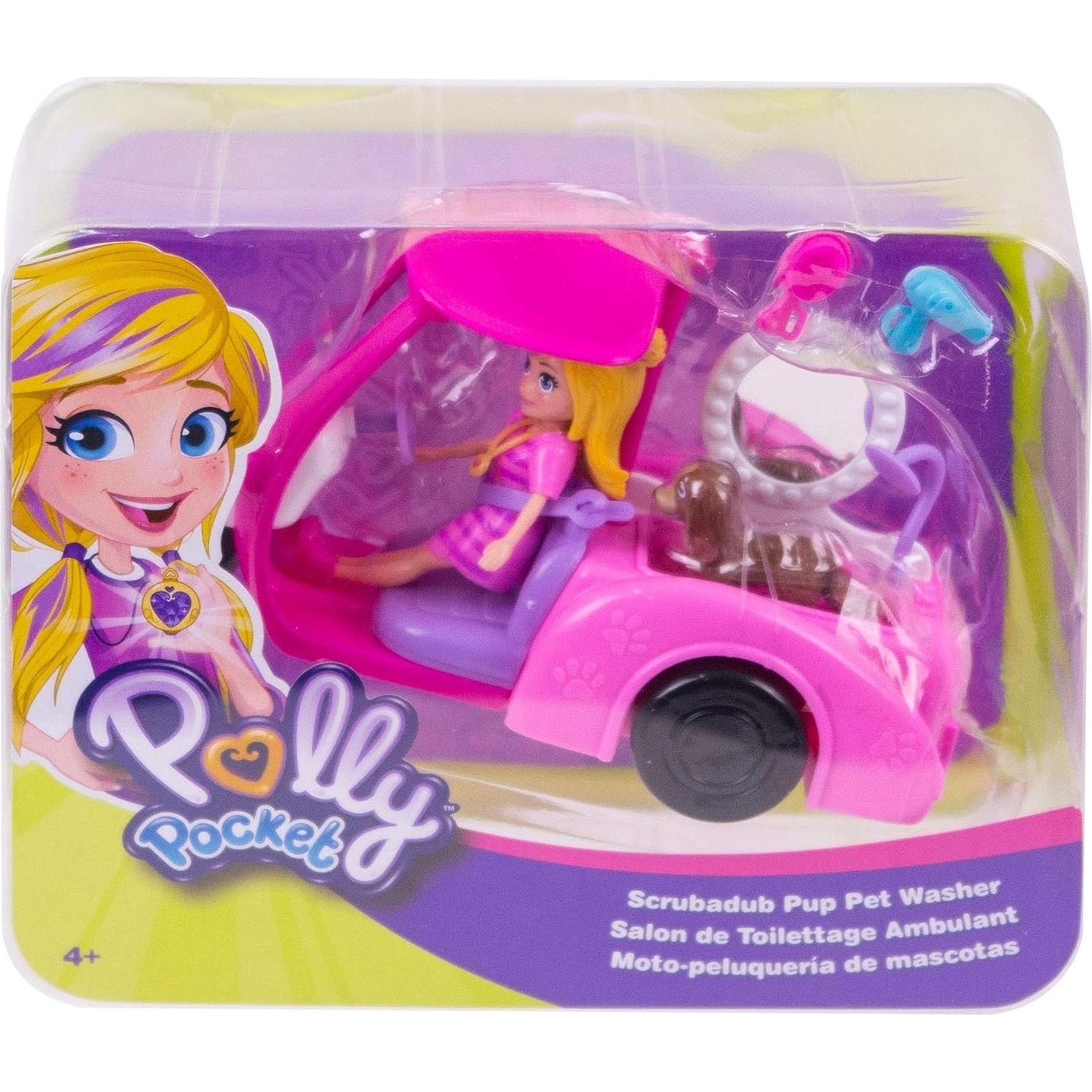 Lavadora de Mascotas Polly Pocket Scrubadub Pup - Juguete