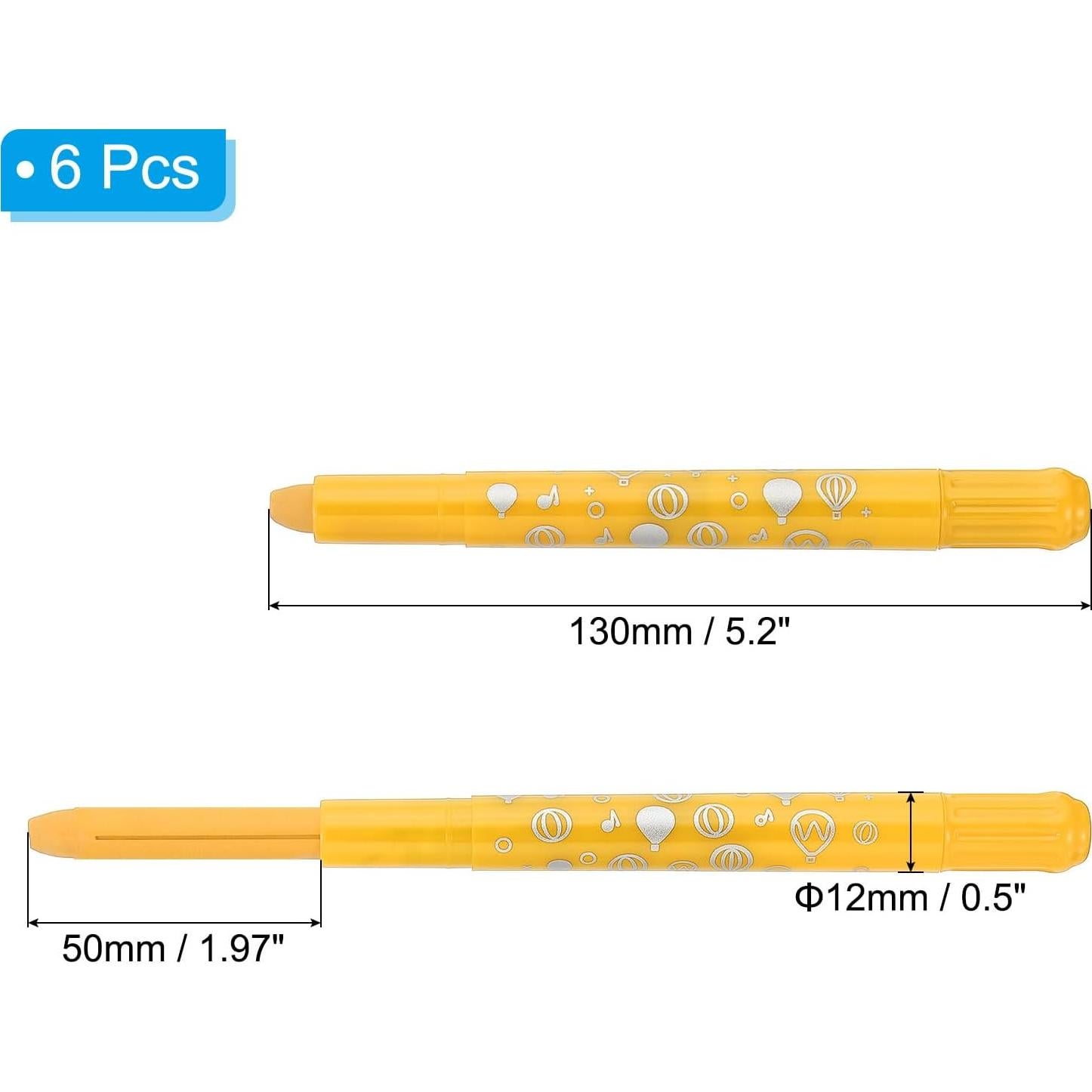 Crayones Acuarelables PATIKIL 6Pcs Tono Dorado