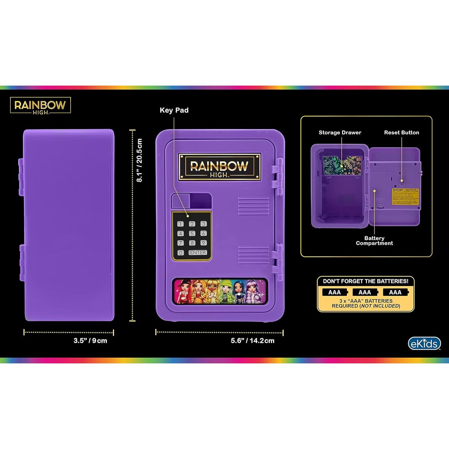 Hucha Digital eKids Rainbow High Mini Taquilla 0.56 kg