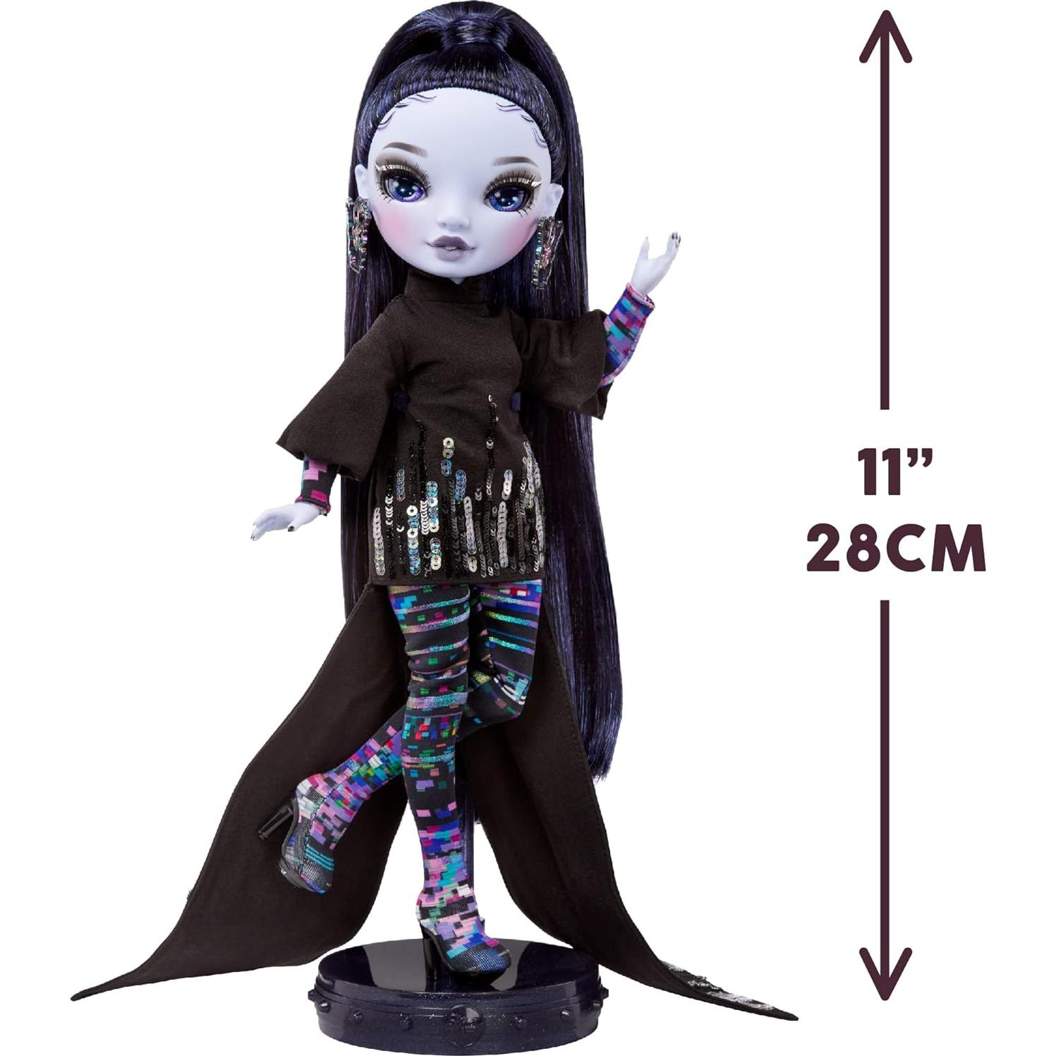 Muñeca de moda Reina Glitch Crowne Rainbow High - Morado