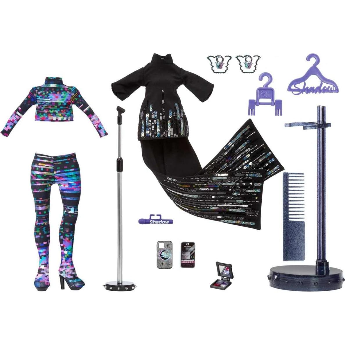 Muñeca de moda Reina Glitch Crowne Rainbow High - Morado