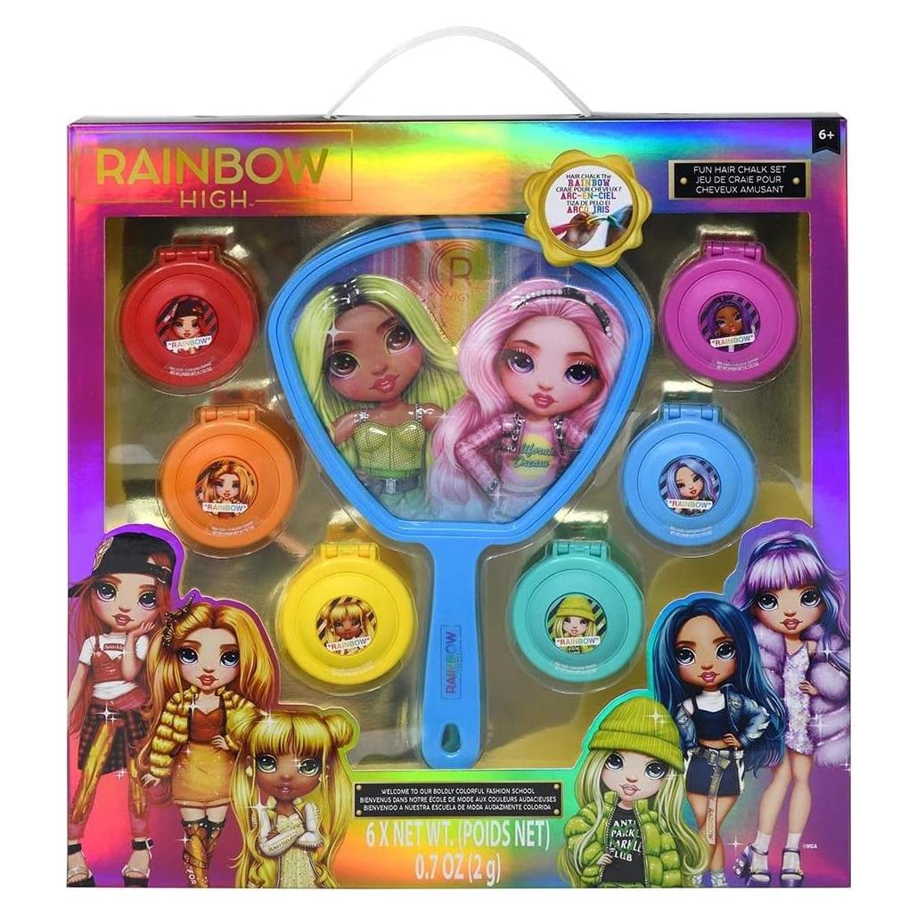 Tiza para el Cabello Townley Girl Rainbow High - Set 6 Piezas