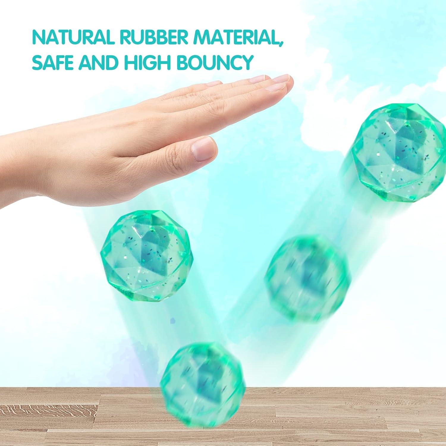 24 Pelotas Rebotadoras Ecoofor 3.2cm Multicolores para Niños