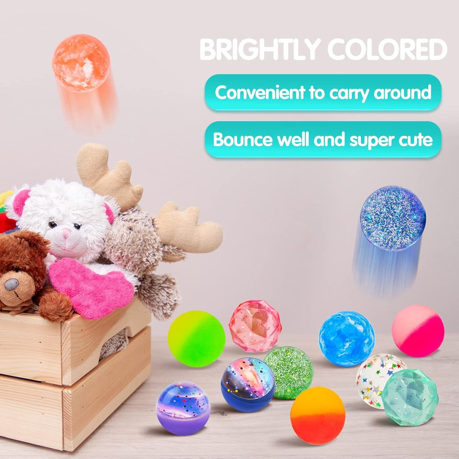 24 Pelotas Rebotadoras Ecoofor 3.2cm Multicolores para Niños