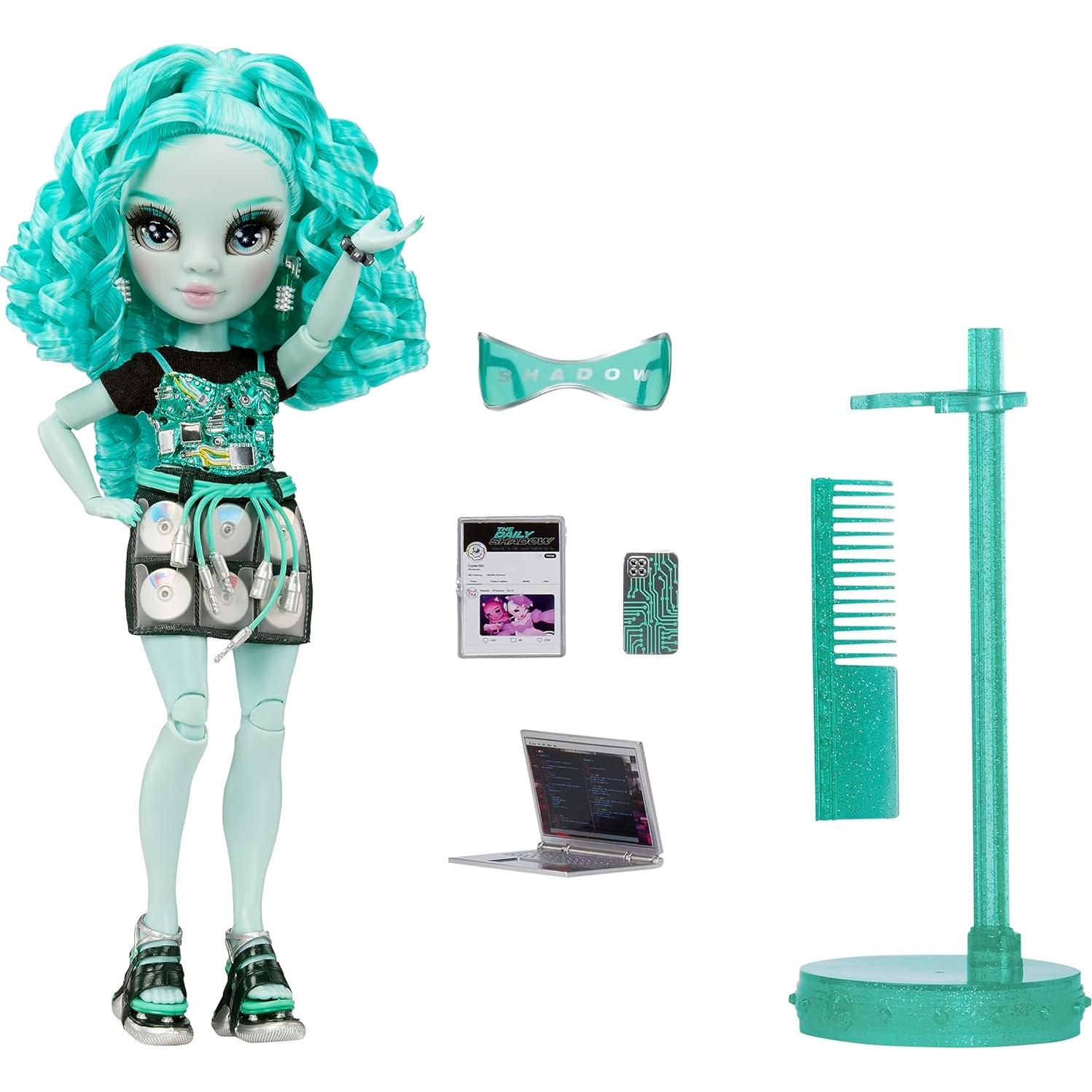 Muñeca de Moda Berrie Skies Rainbow High - Azul, 10 Accesorios