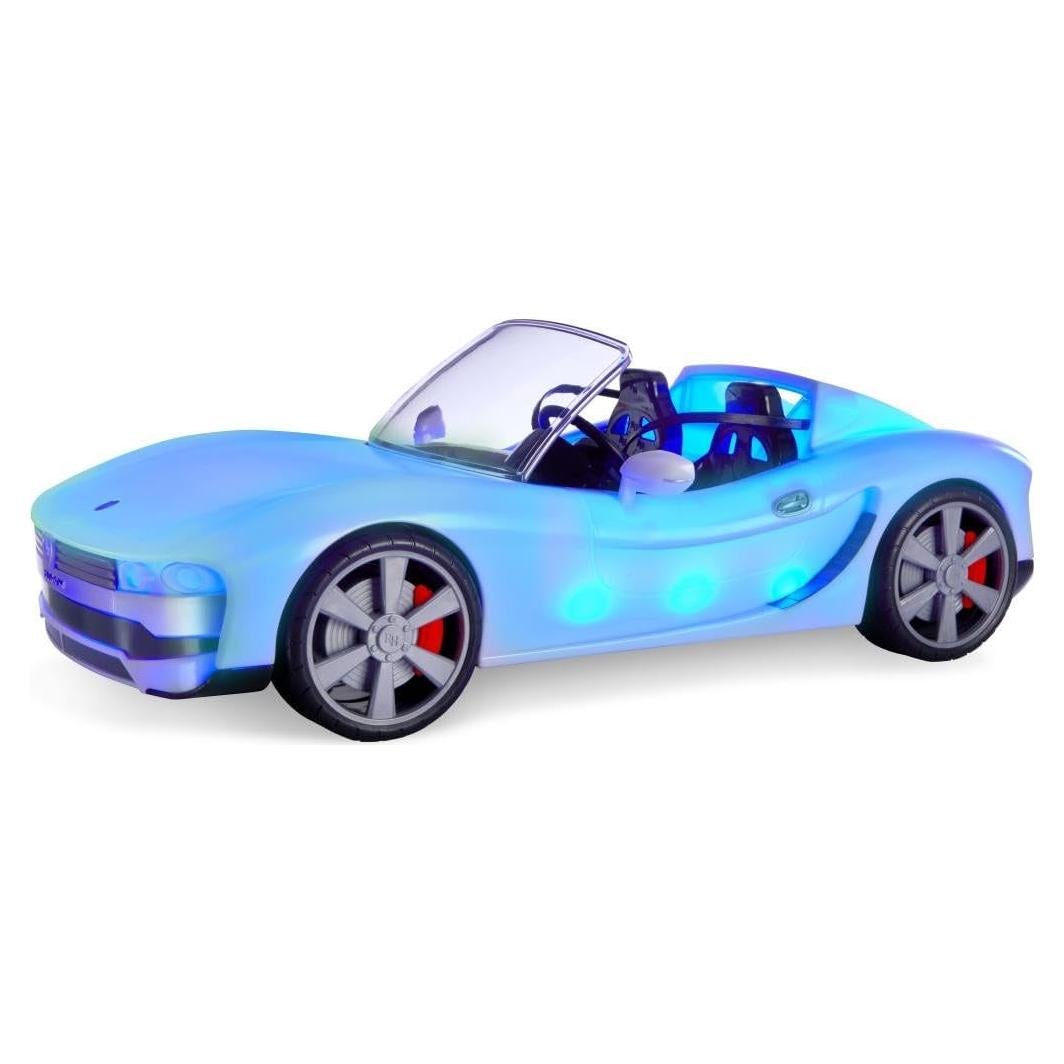 Coche Convertible Rainbow High 8-en-1 con Luces LED