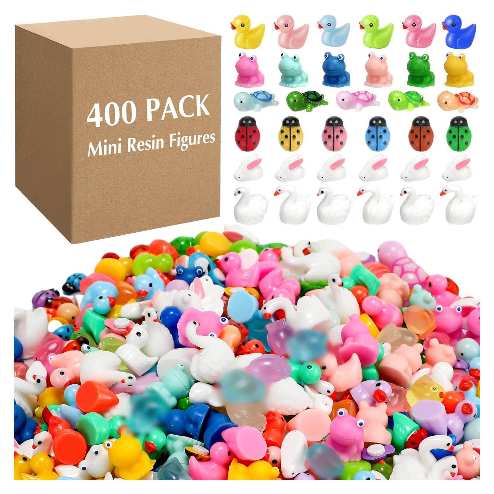 Figuras de Animales de Resina Barydat 400 Pcs Decoración