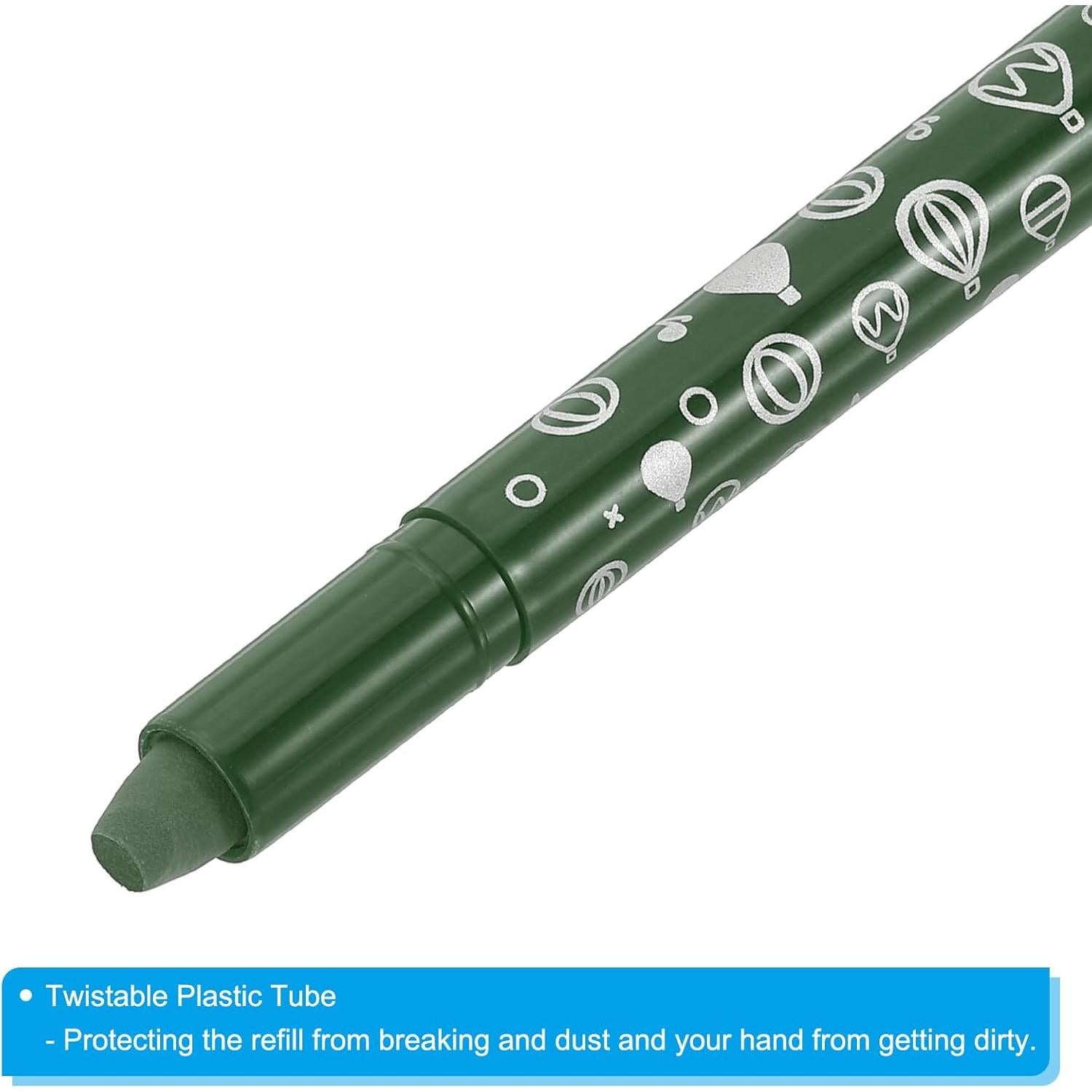 Crayones Acuarelables PATIKIL 6Pcs Verde Oscuro