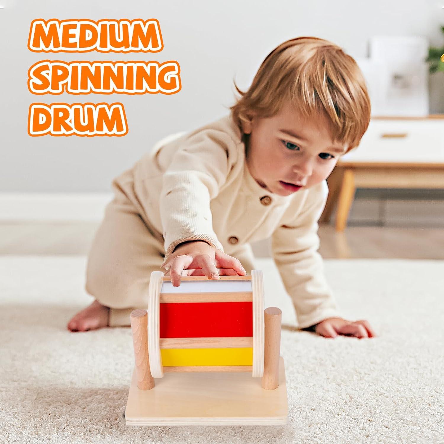 Kit de Juguetes Montessori Adena - Espejo, Tambor y Pelota 0.64 kg