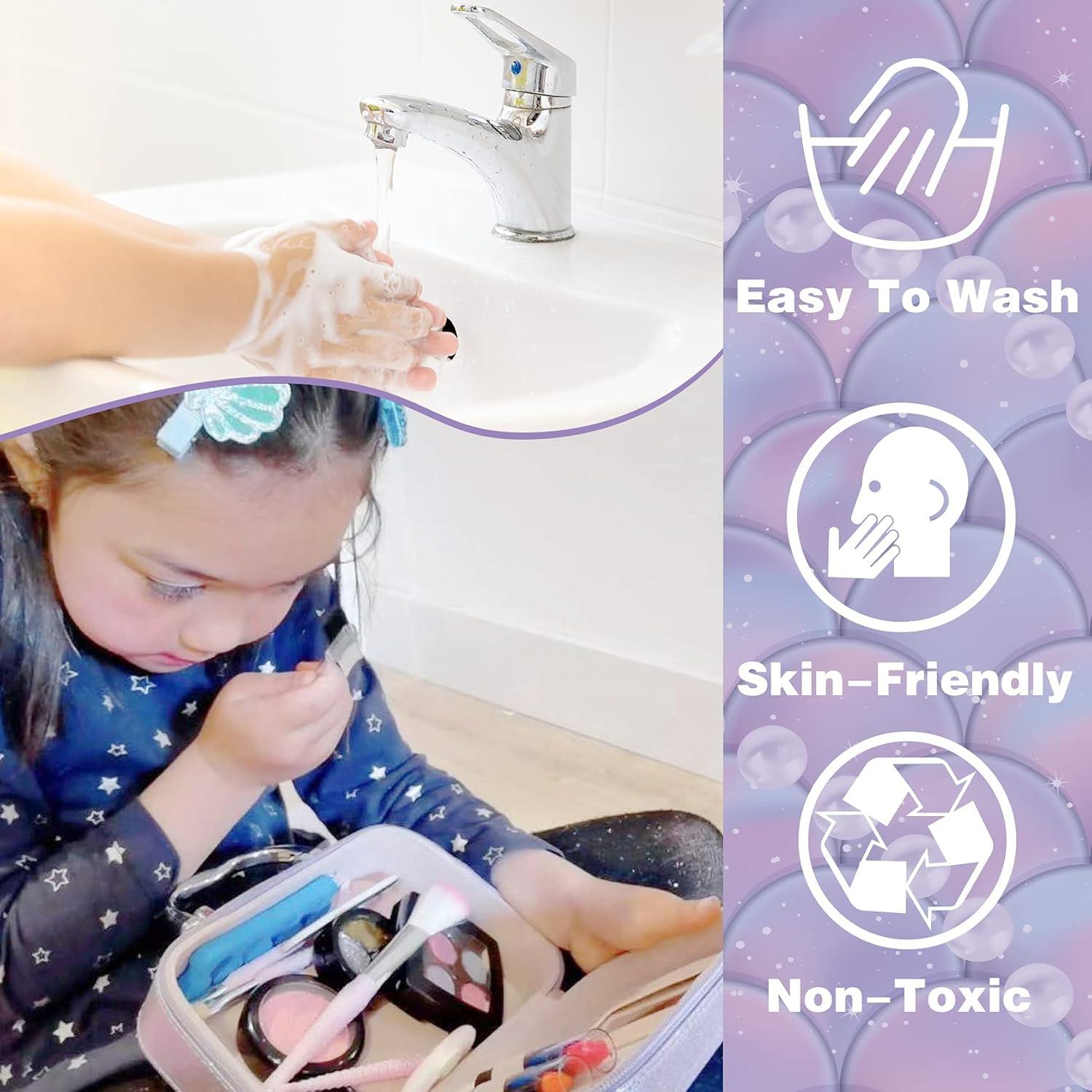 Juego de Maquillaje para Niñas 10Leccion - 20 Piezas Lavable