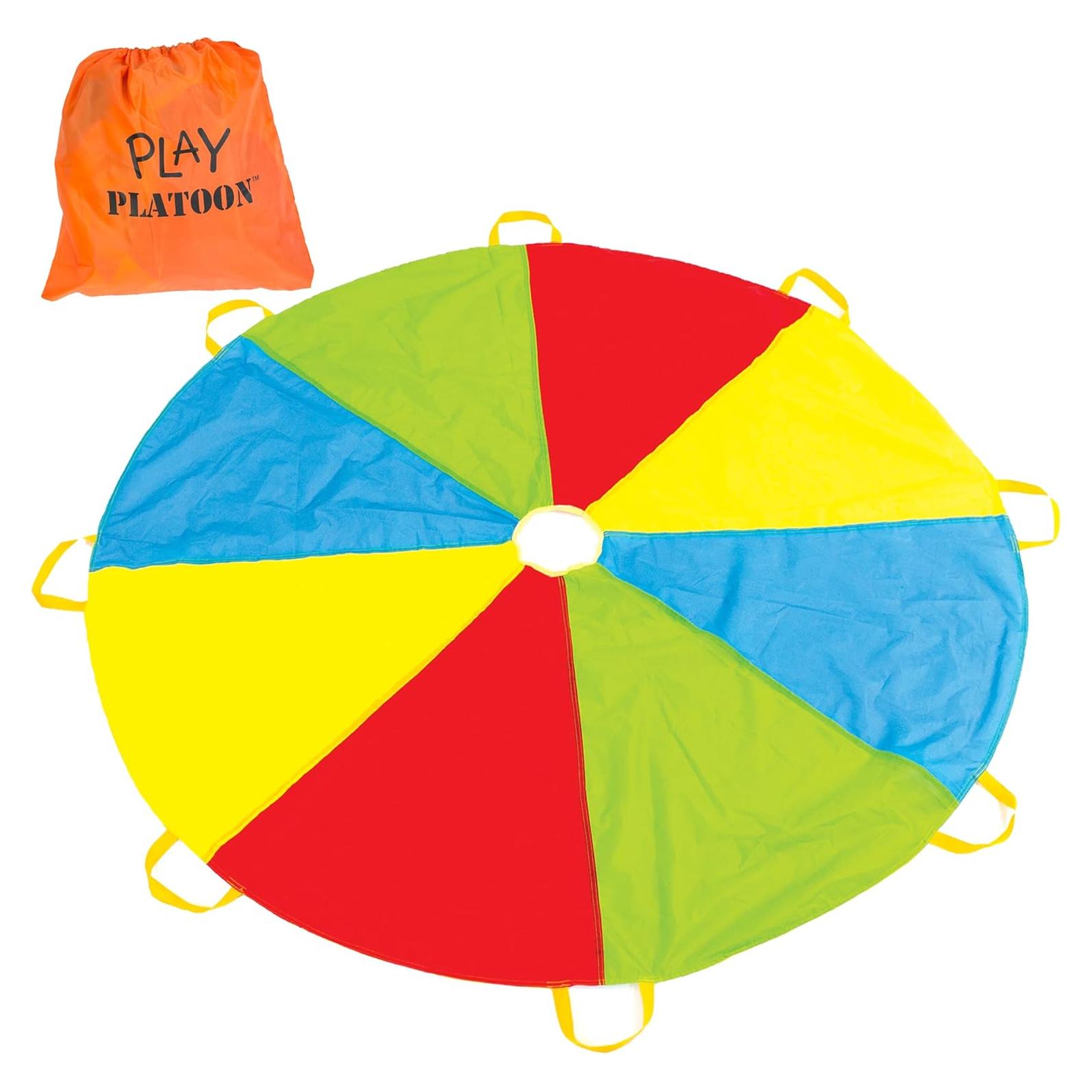 Paracaídas para Niños Play Platoon 4.88m con 12 Asas