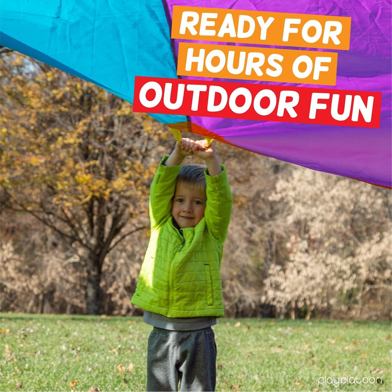 Paracaídas para Niños Play Platoon 4.88m con 12 Asas