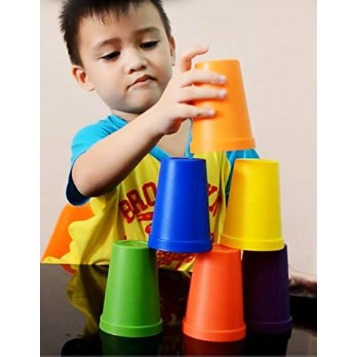 Juego de Tazas Apilables Skoolzy - Set de 6 Piezas Educativas
