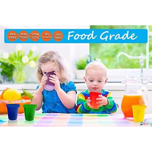 Juego de Tazas Apilables Skoolzy - Set de 6 Piezas Educativas